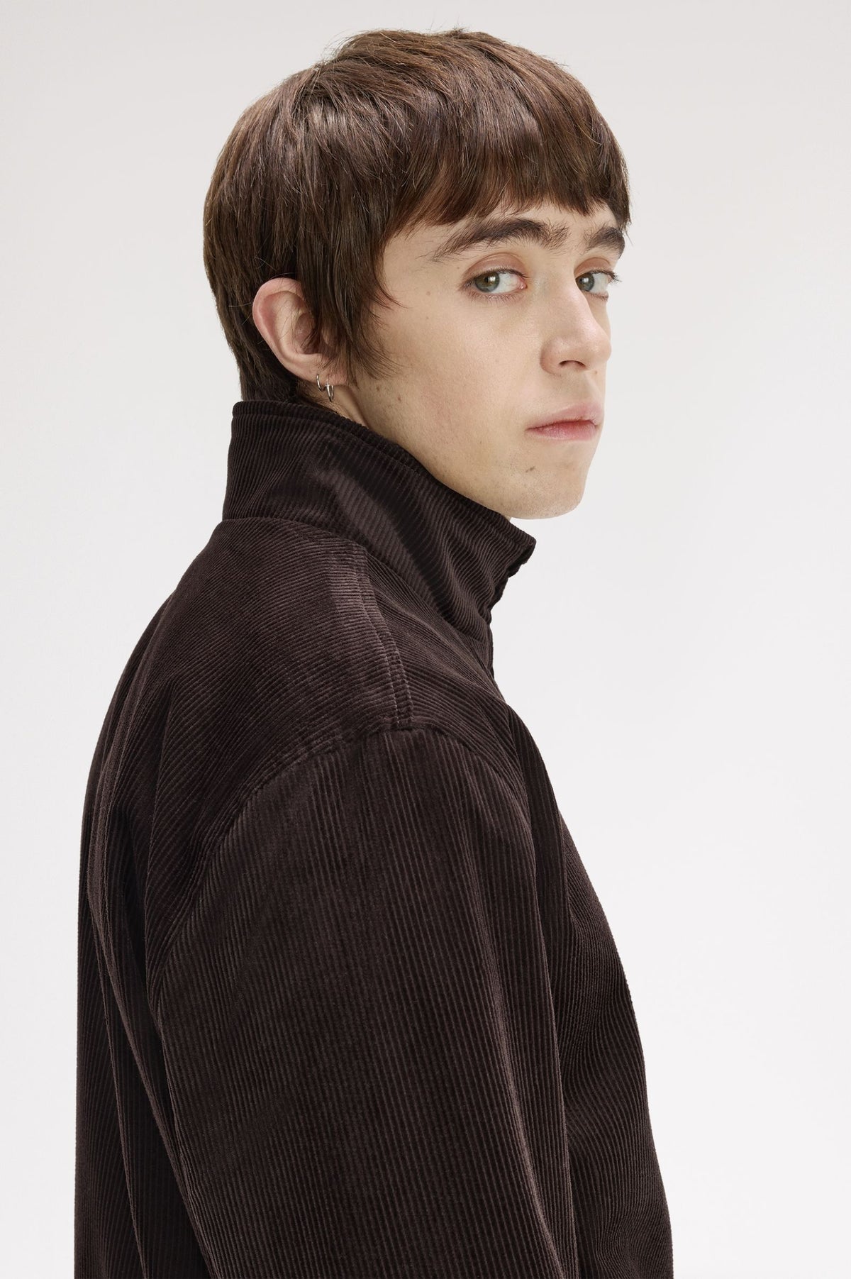 Fred Perry Cord Brentham Jacket Rich Brown