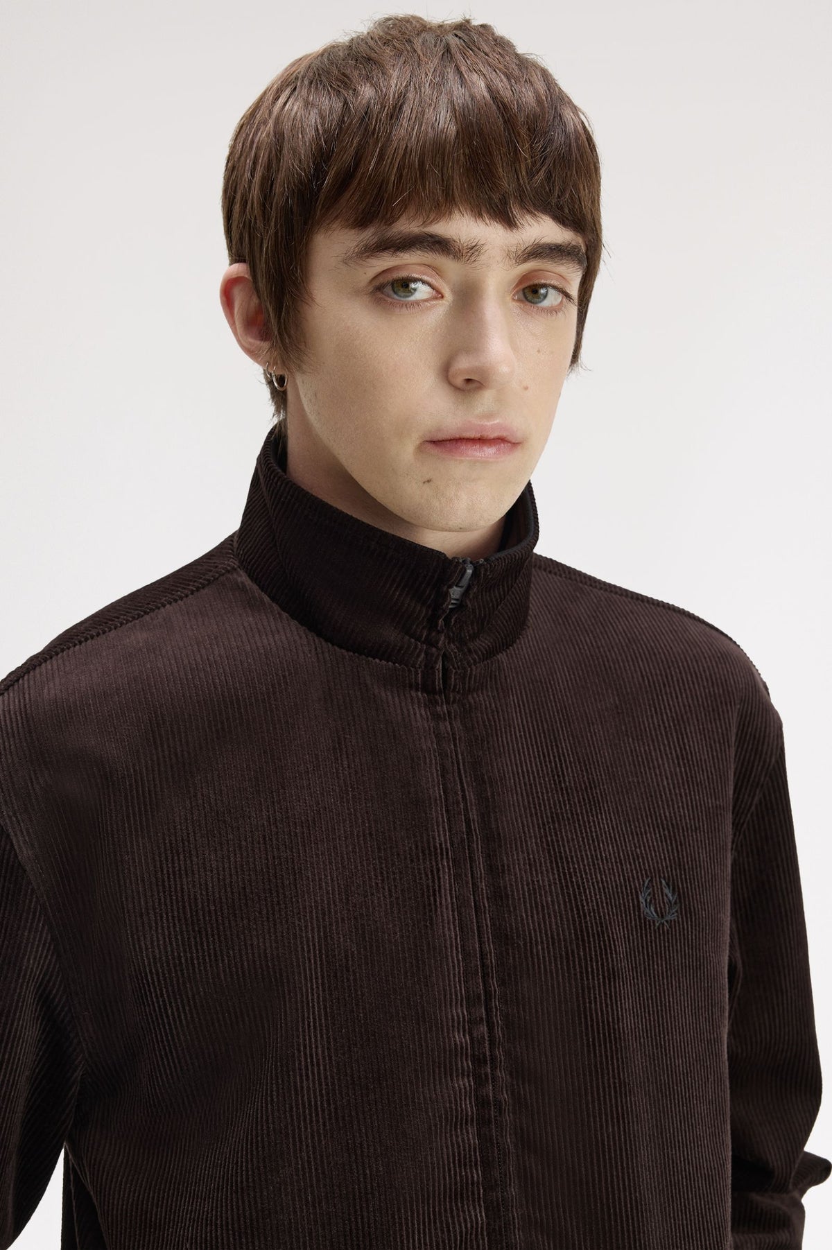 Fred Perry Cord Brentham Jacket Rich Brown