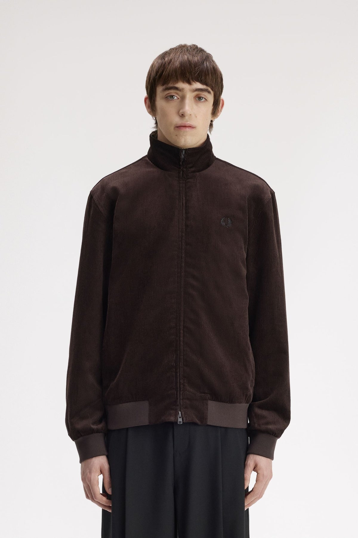 Fred Perry Cord Brentham Jacket Rich Brown