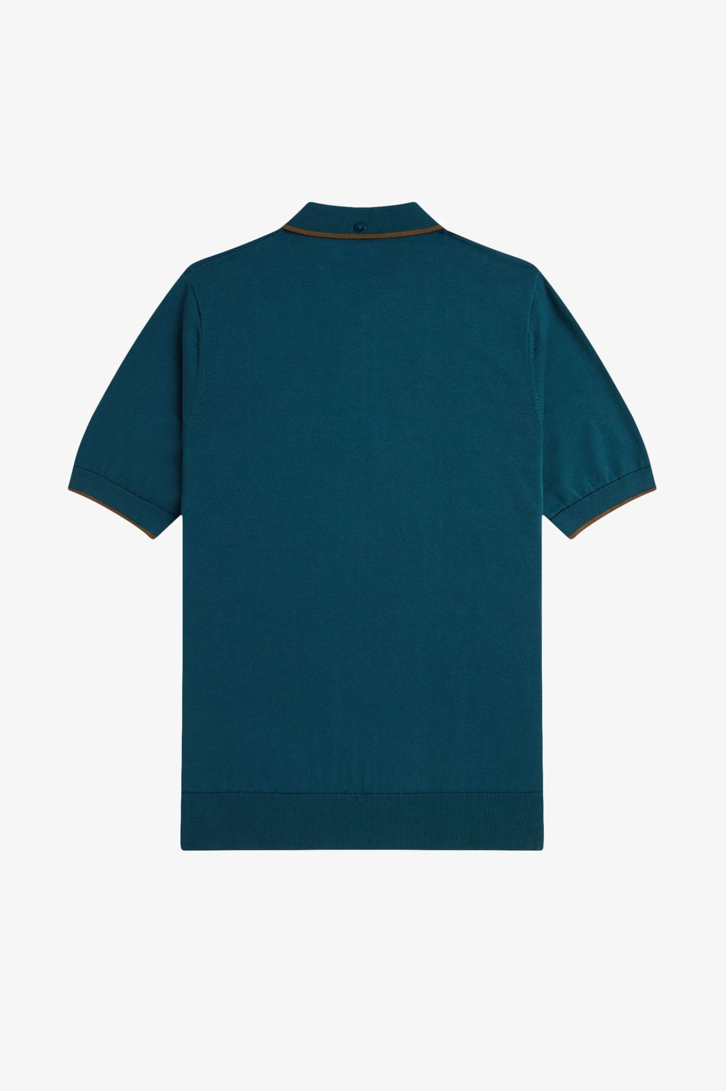 Fred Perry Pique Stitch Knitted Shirt Dark Petrol