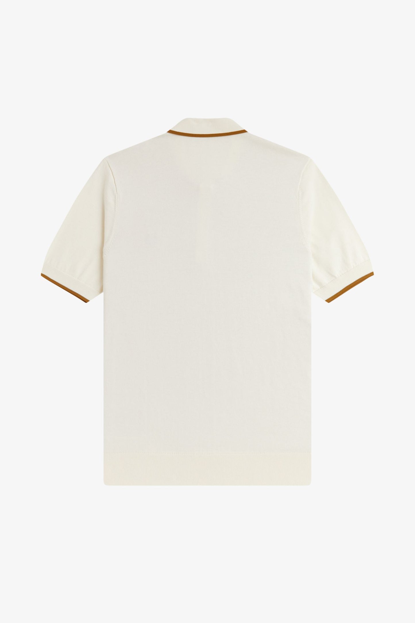 Fred Perry Tonic Waffle Knitted Shirt Ecru