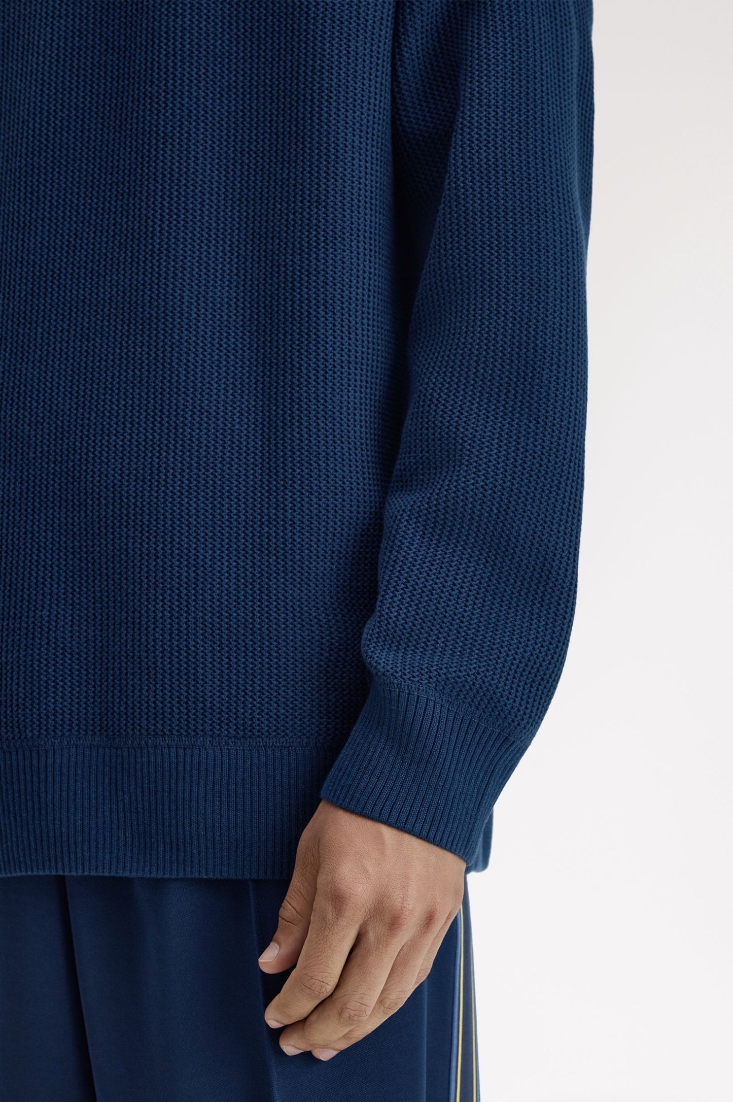 Fred Perry Textured Jumper Tennis Blue