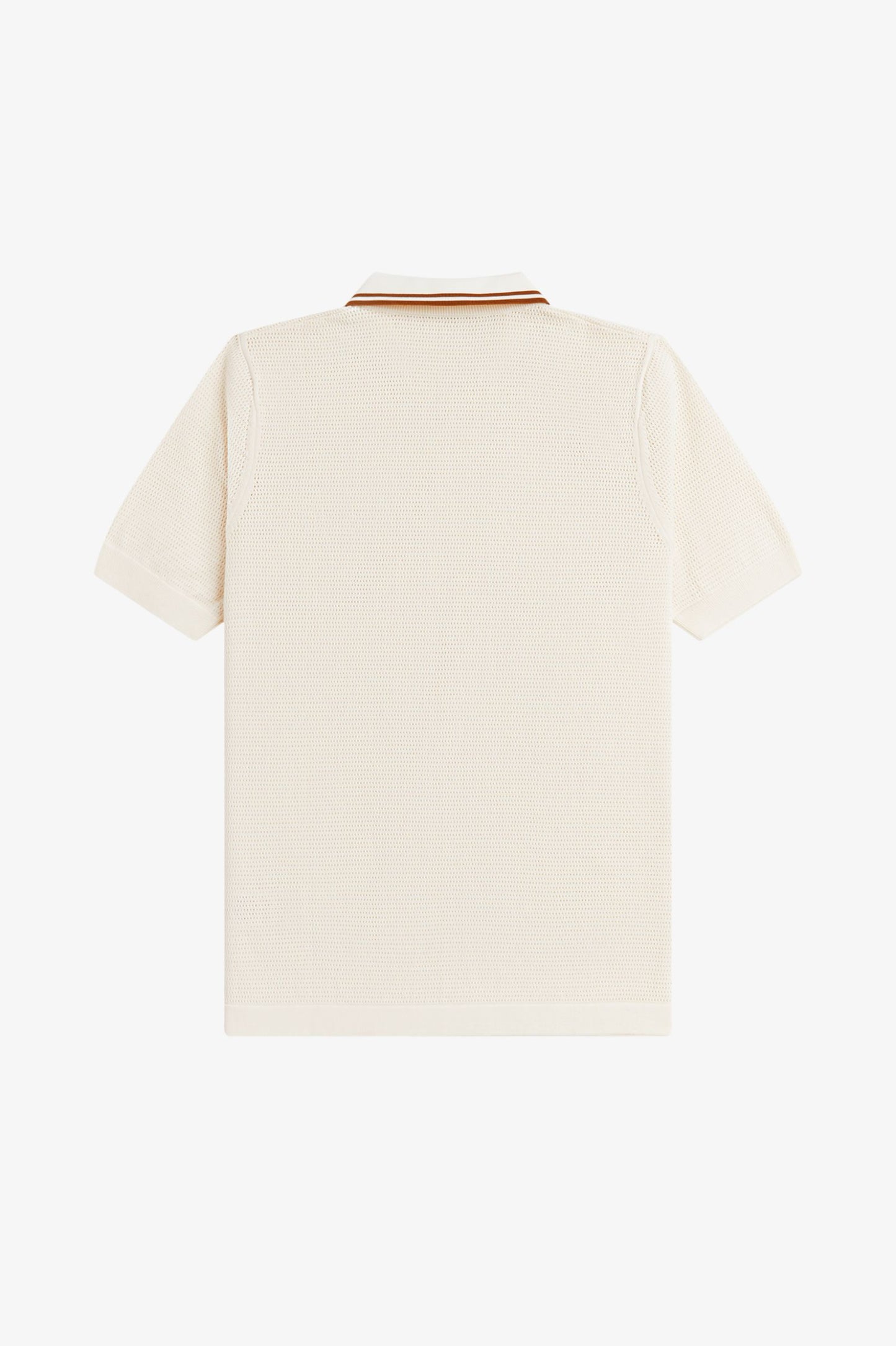 Fred Perry Pointelle Knitted Shirt Ecru