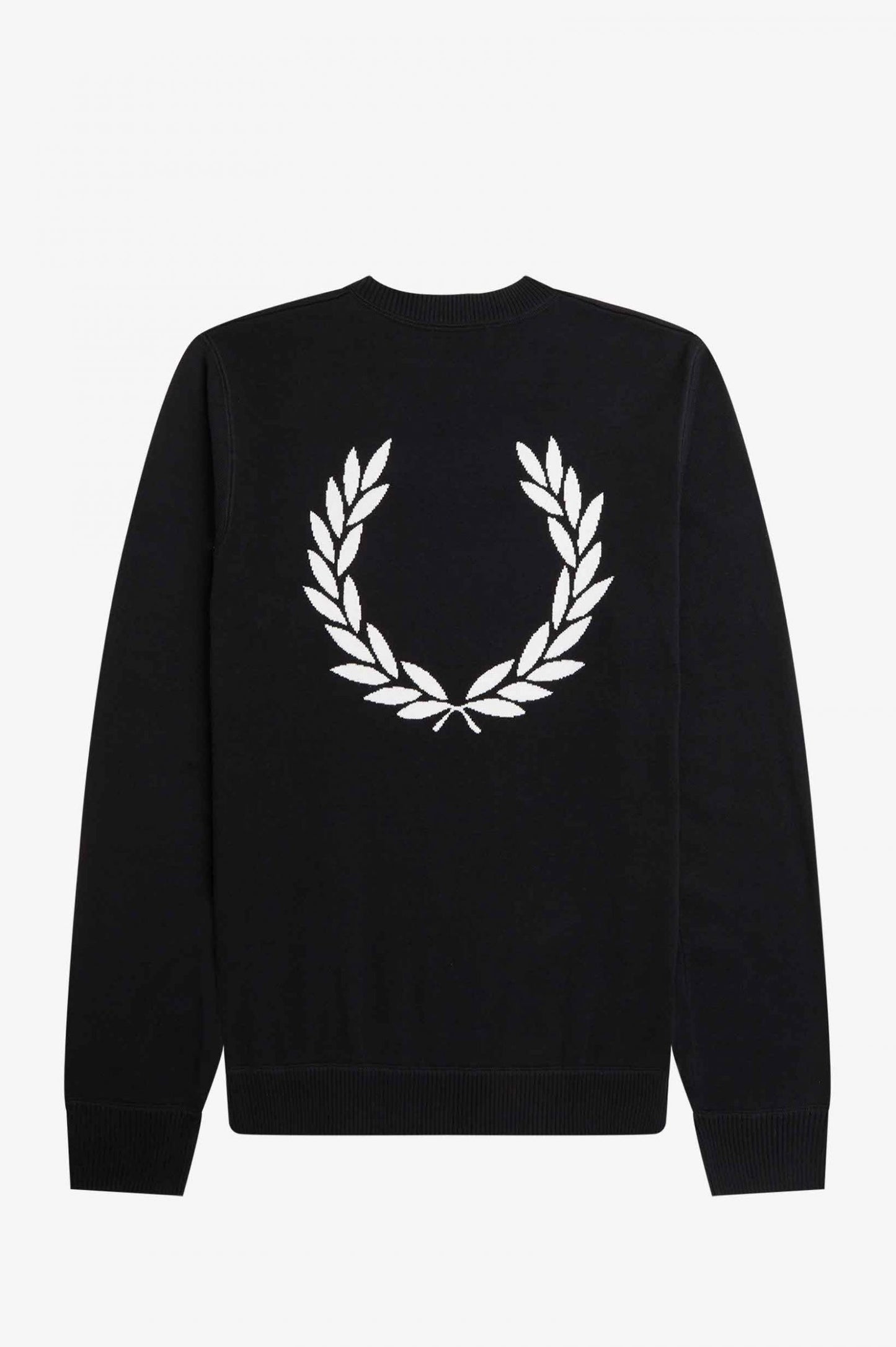 Fred Perry Graphic Laurel Wreath Jumper Black