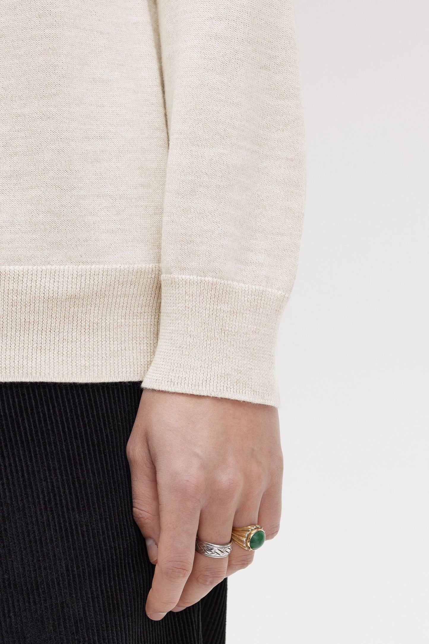 Fred Perry Classic Half Zip Jumper Porridge Marl