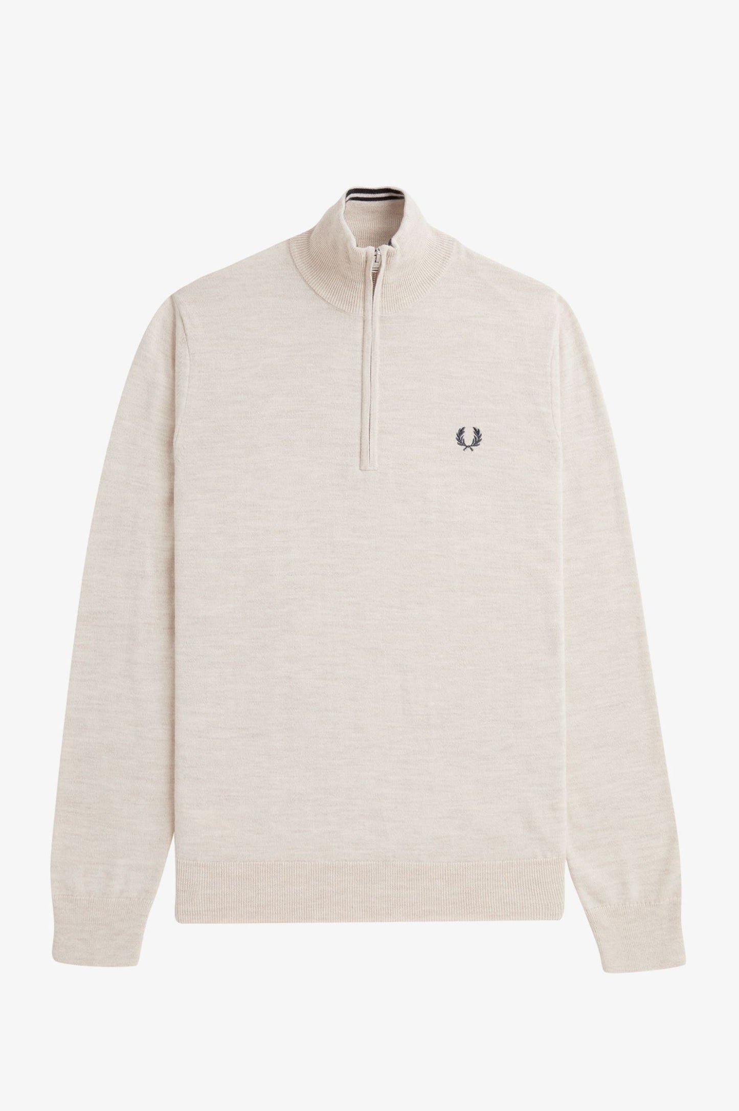 Fred Perry Classic Half Zip Jumper Porridge Marl