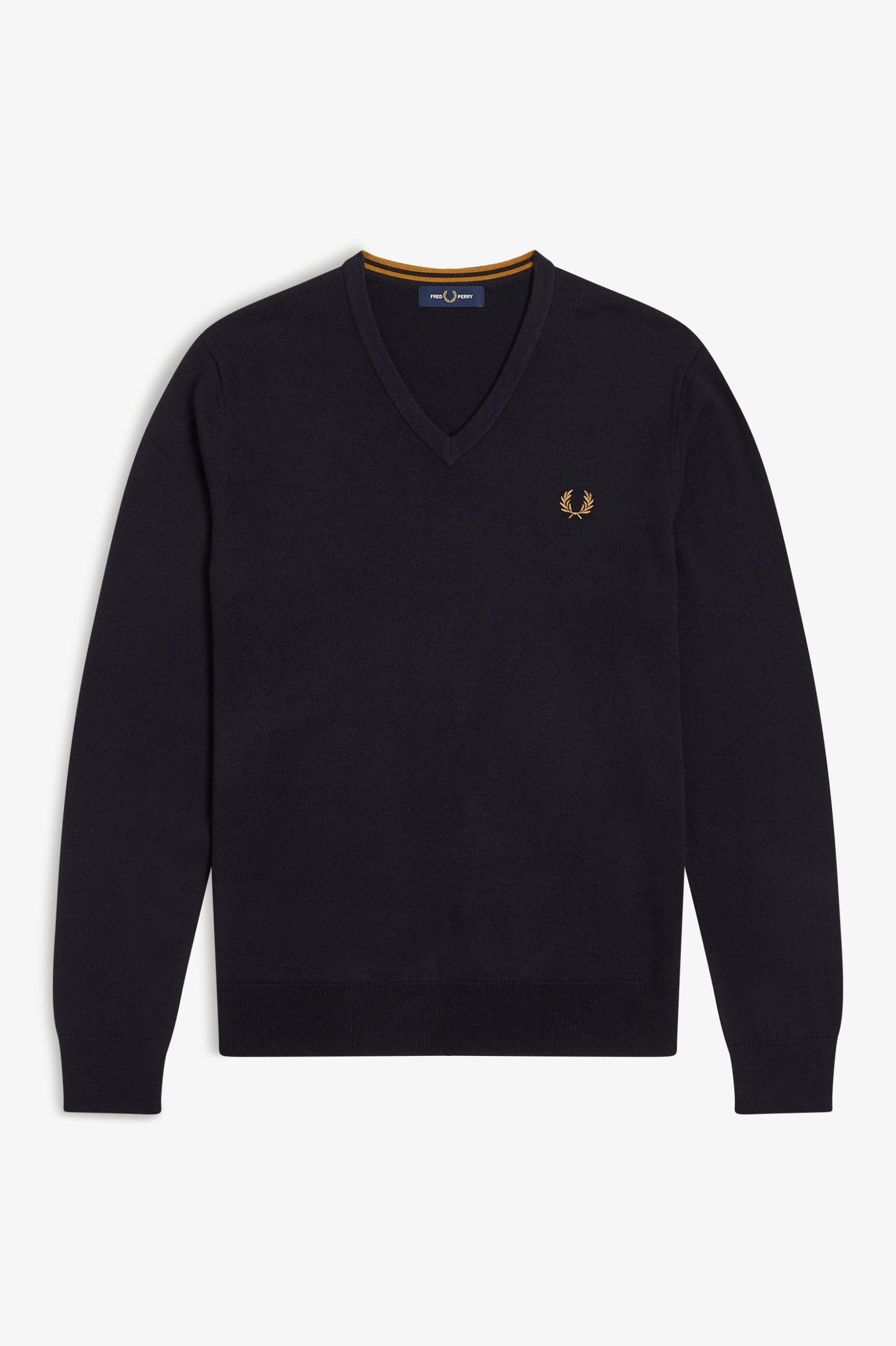 Fred Perry Classic V-Neck Jumper Navy