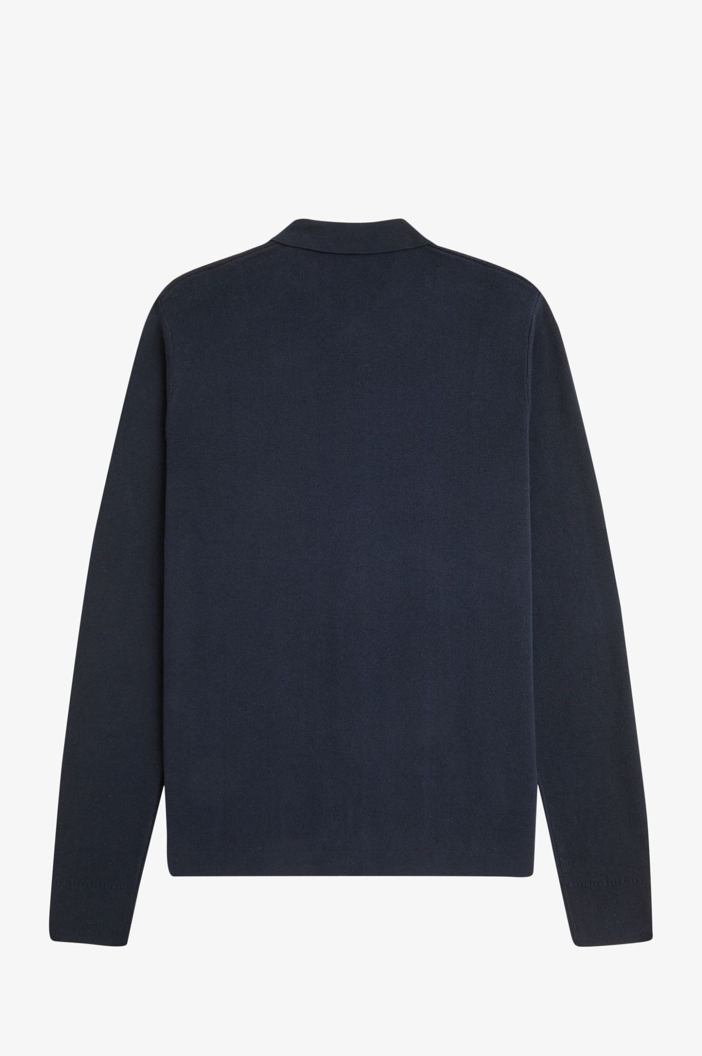 Fred Perry Button Through Knitted Shirt Navy
