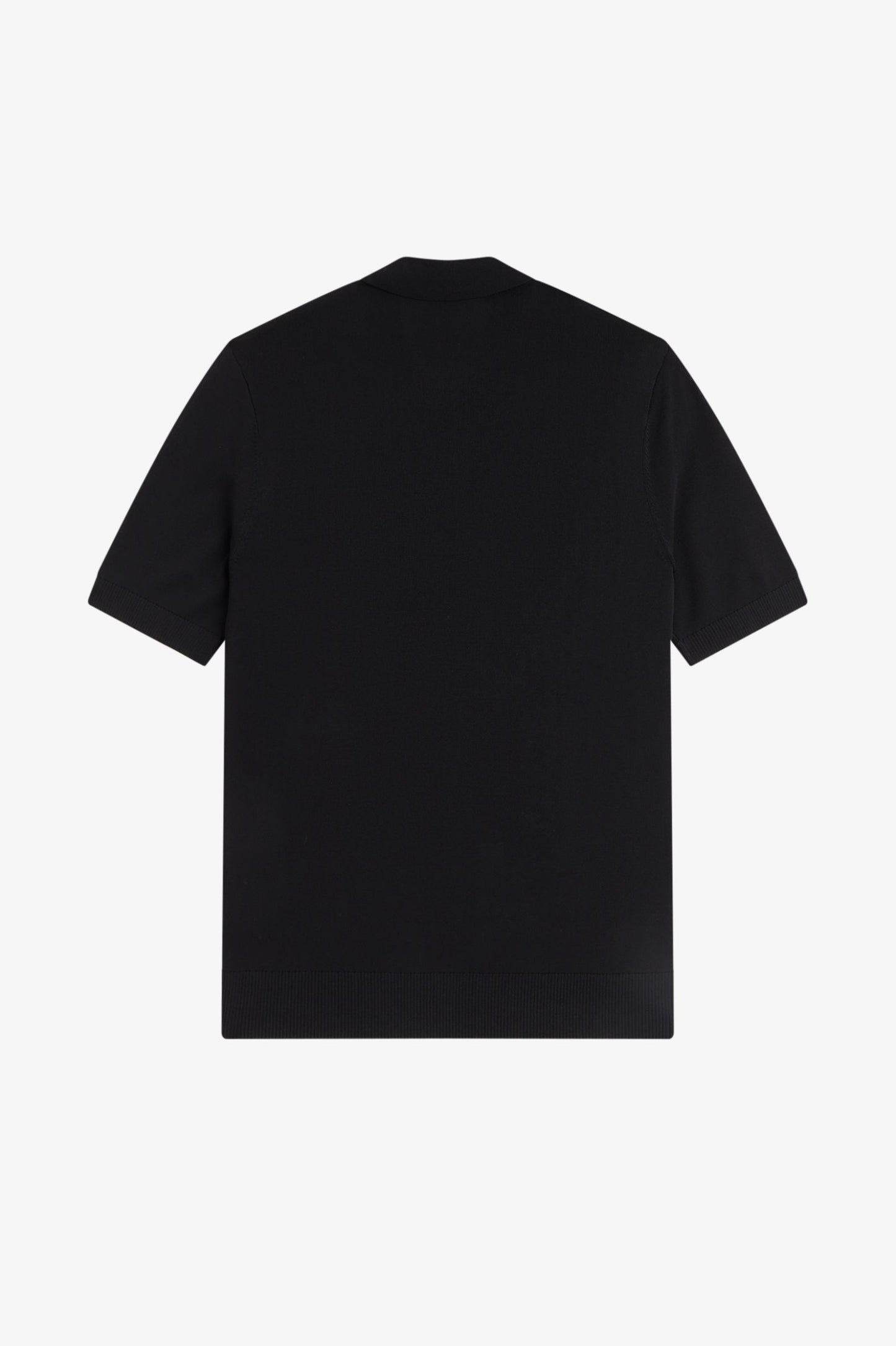Fred Perry Cable Knitted Shirt Black
