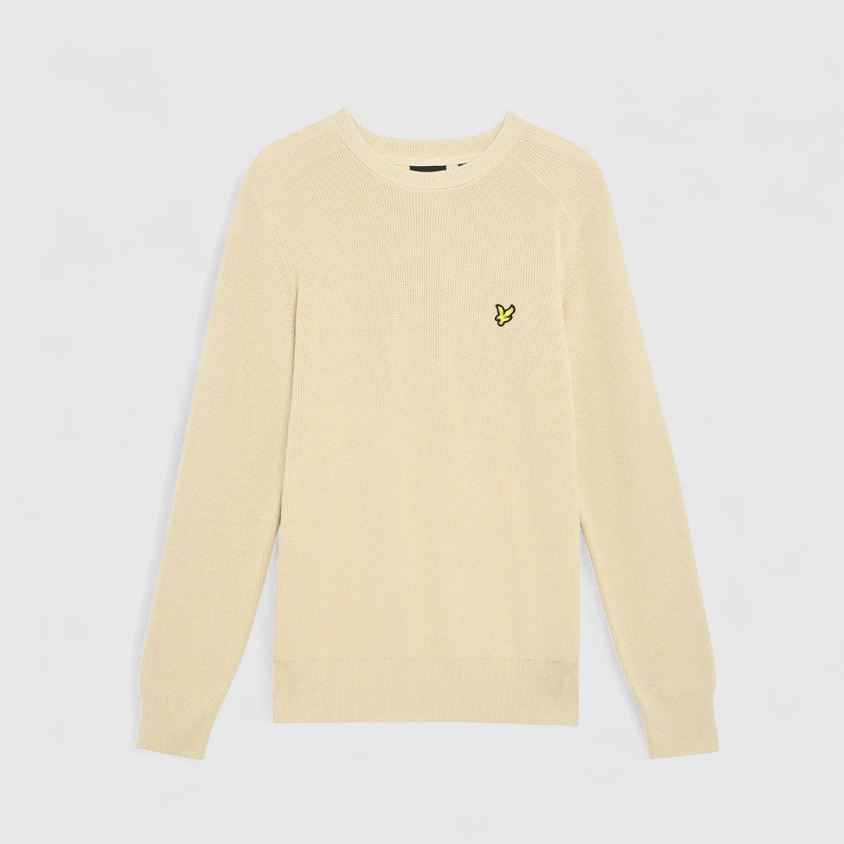 Lyle & Scott ribbed crew neck sweater Grey Taupe