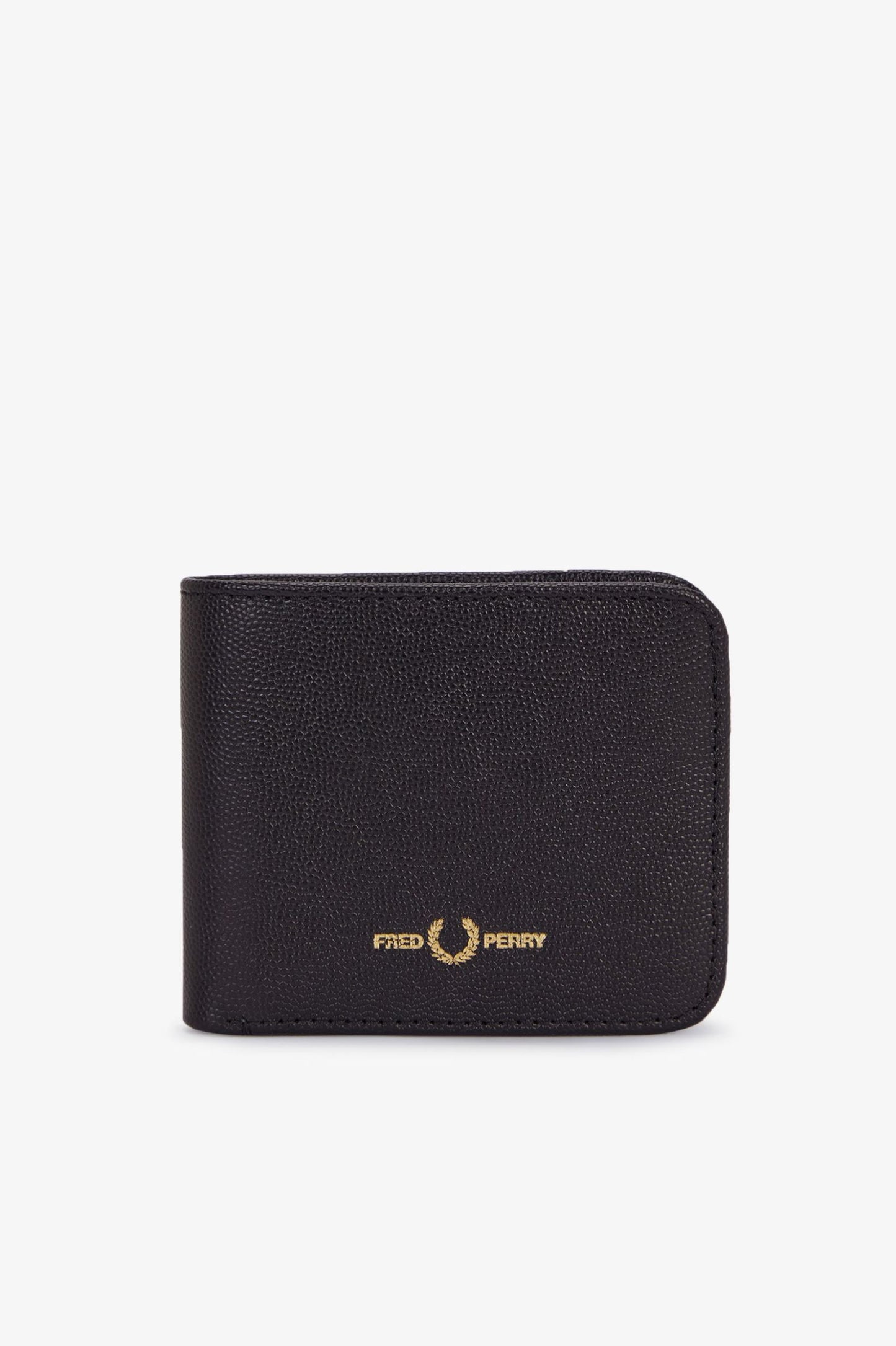 Fred Perry Scotchgrain Leather Bwallet Black