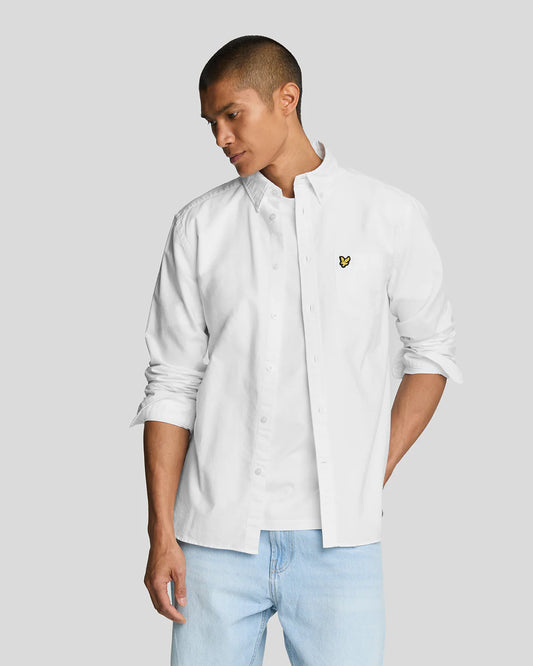 Lyle & Scott Plain Oxford Shirt White