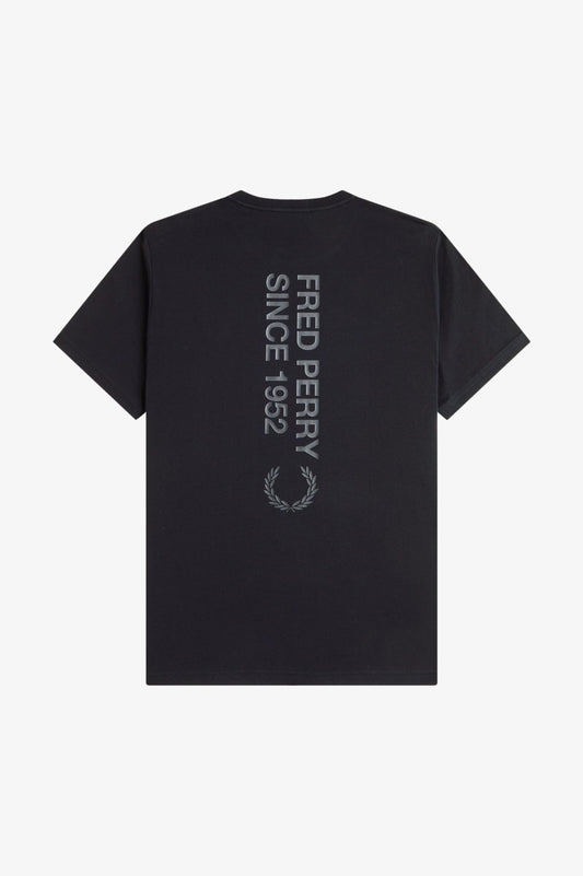 Fred Perry Bold Branding T-Shirt Black