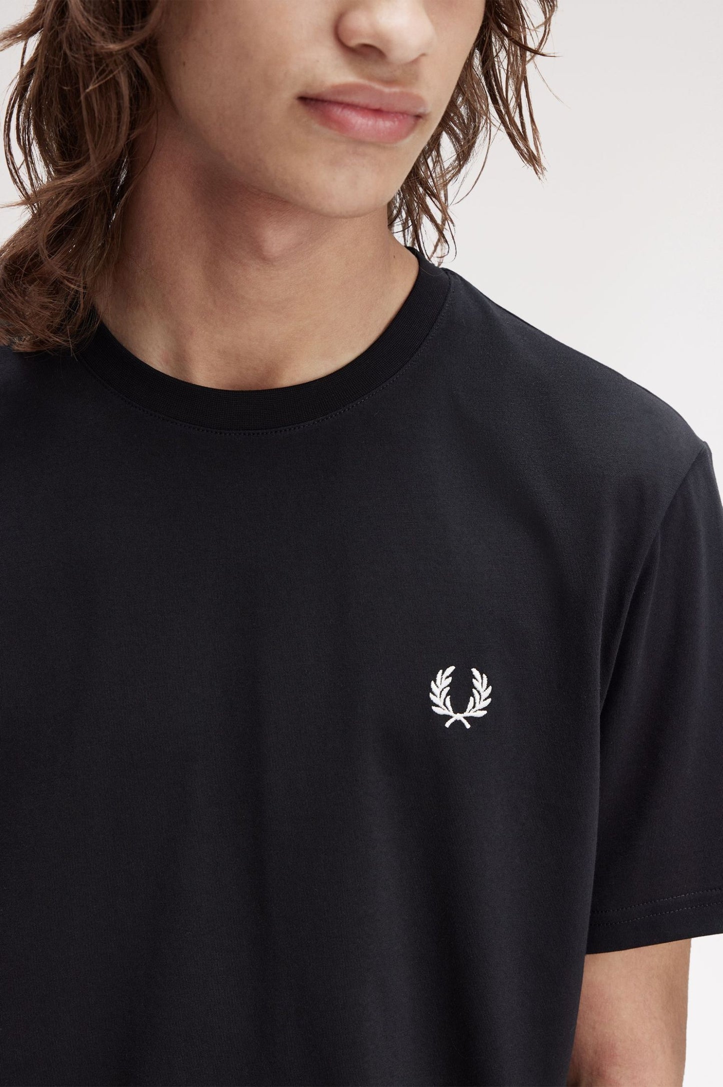 Fred Perry Bold Branding T-Shirt Black