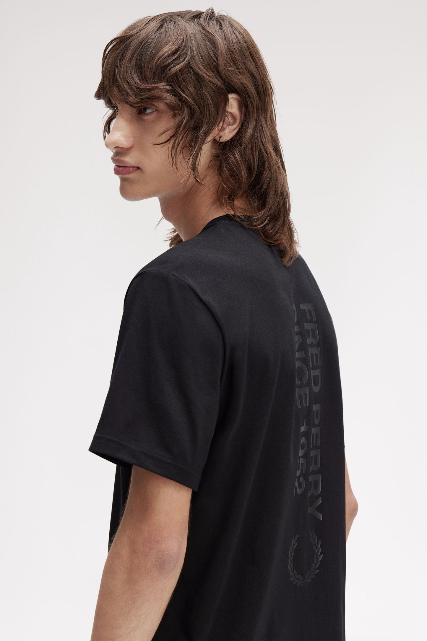 Fred Perry Bold Branding T-Shirt Black