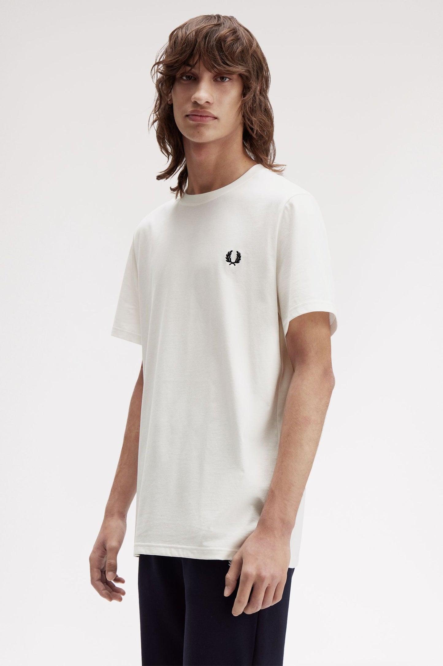 Fred Perry Bold Branding T-Shirt White
