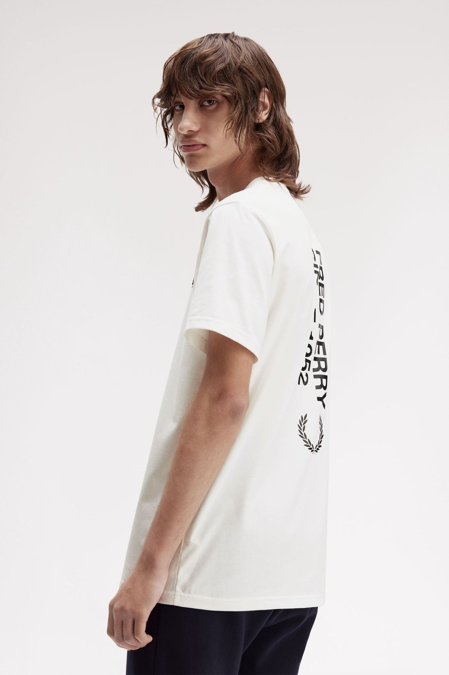 Fred Perry Bold Branding T-Shirt White