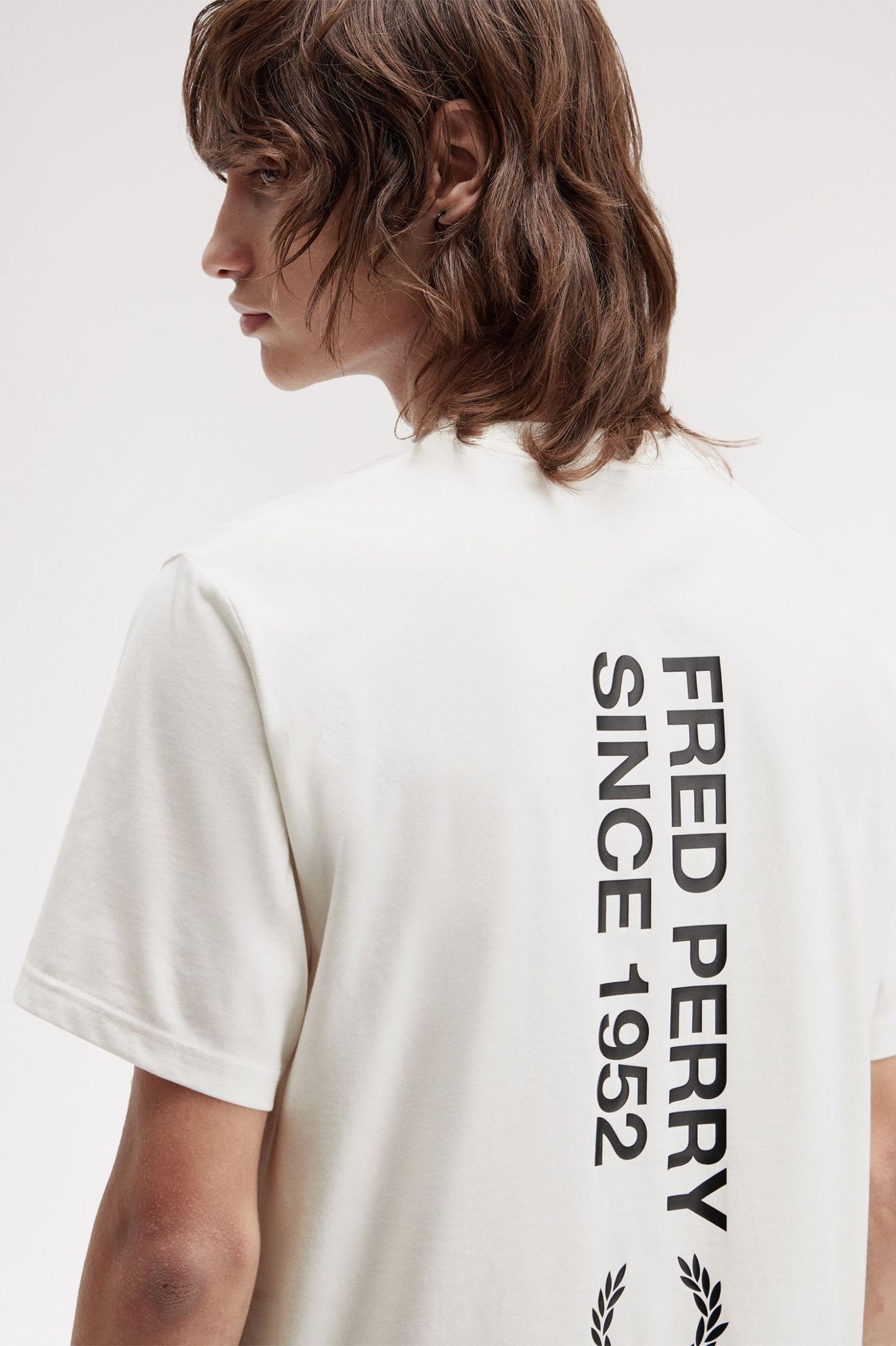 Fred Perry Bold Branding T-Shirt White