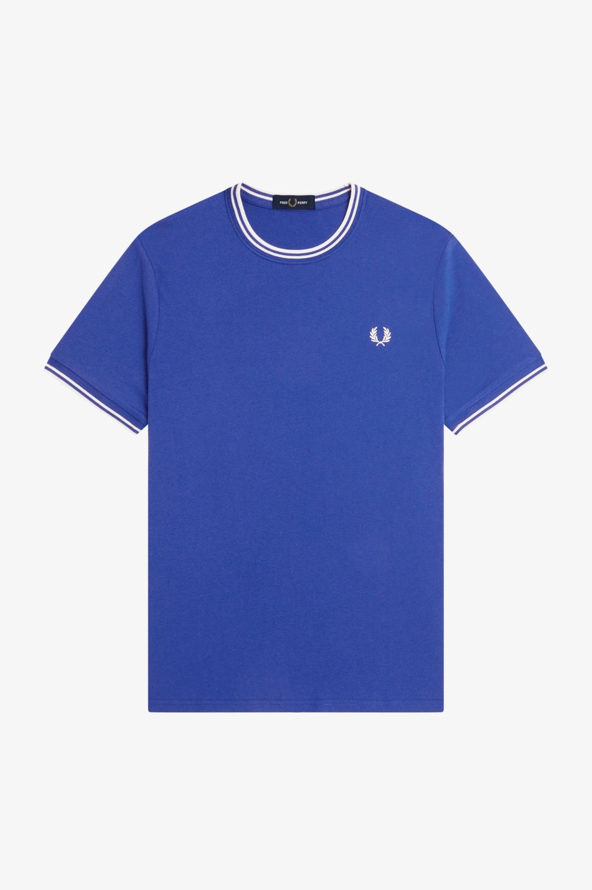 Fred Perry Twin Tipped T-Shirt Soho Eclipse / Snow White / Snow White