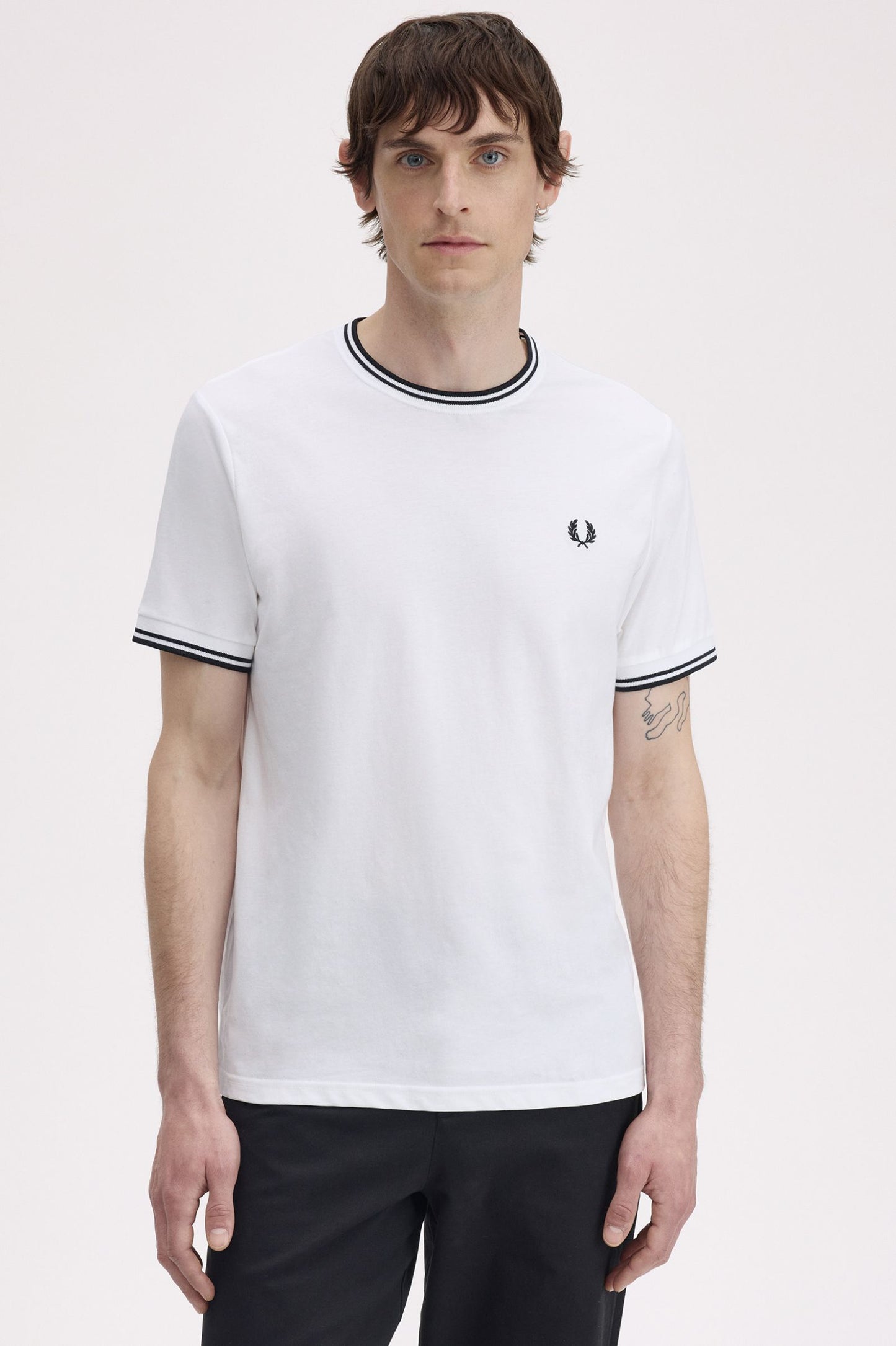 Fred Perry Twin Tipped T-Shirt White
