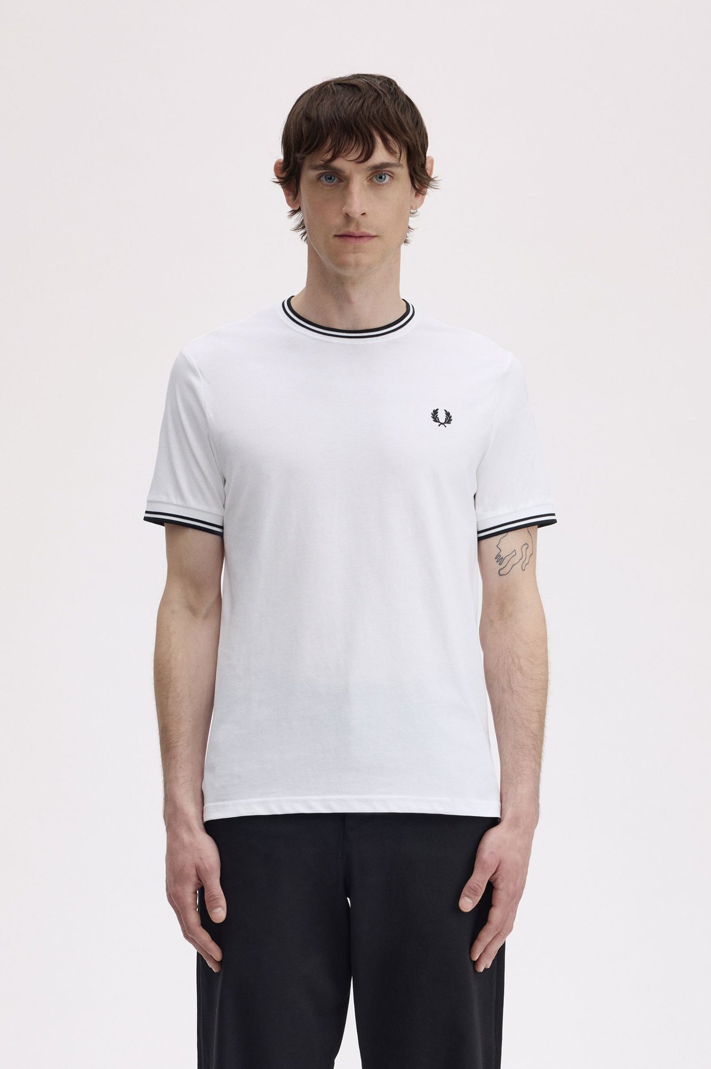 Fred Perry Twin Tipped T-Shirt White