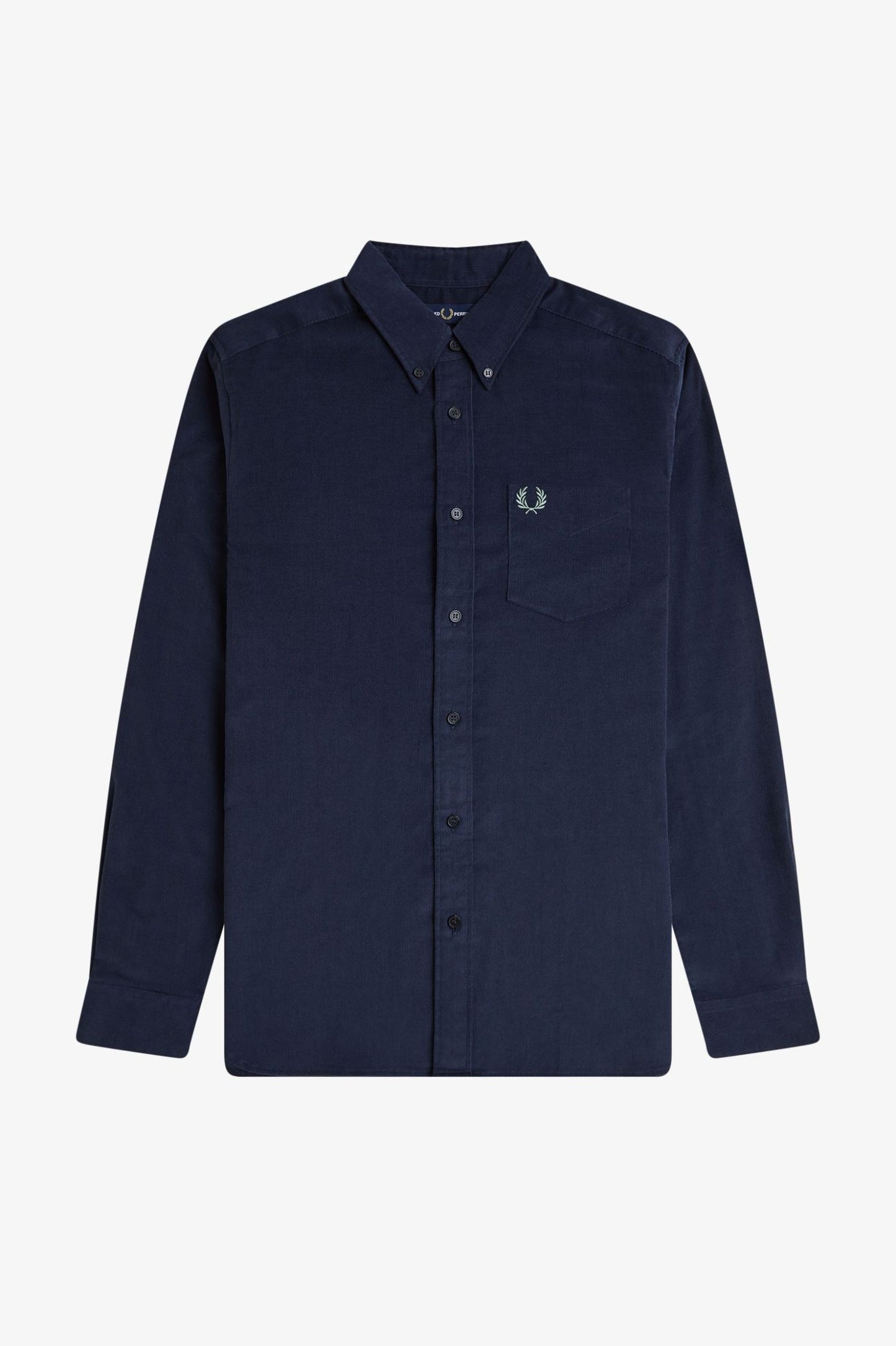 Fred Perry Needle Cord Shirt Navy