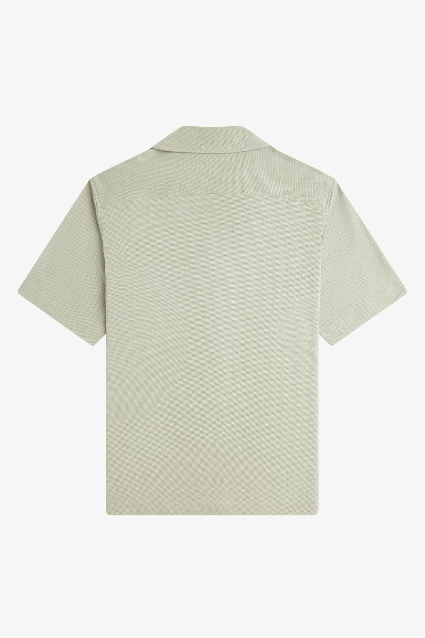 Fred Perry Compress Mesh Revere Collar Shirt Seagrass