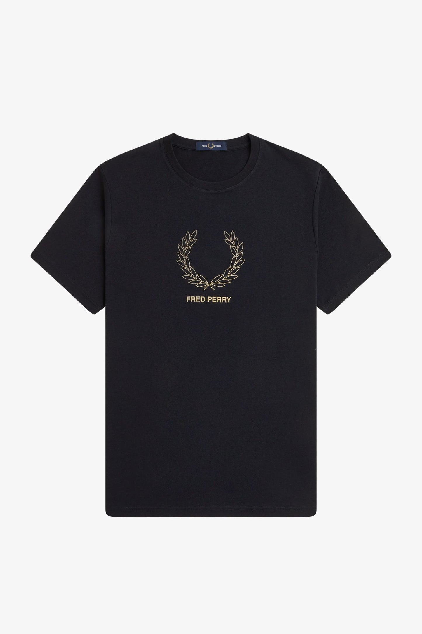 Fred Perry Outline Laurel Wreath T-Shirt Black