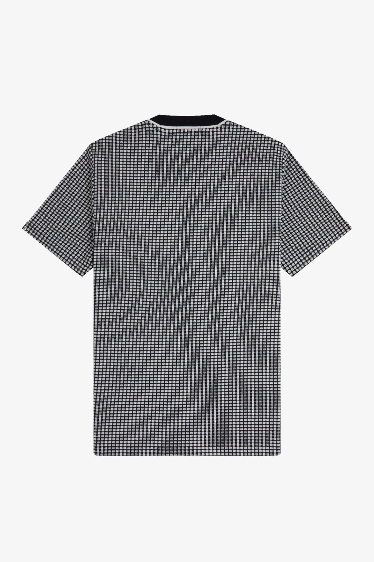 Fred Perry Chequerboard Jacquard T-Shirt Black