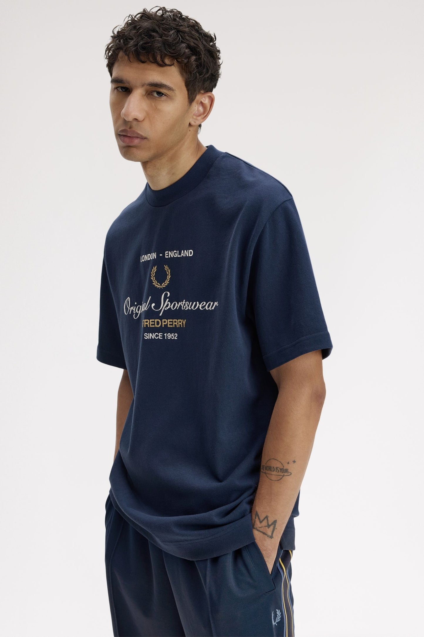 Fred Perry Original Sportswear T-Shirt Tennis Blue