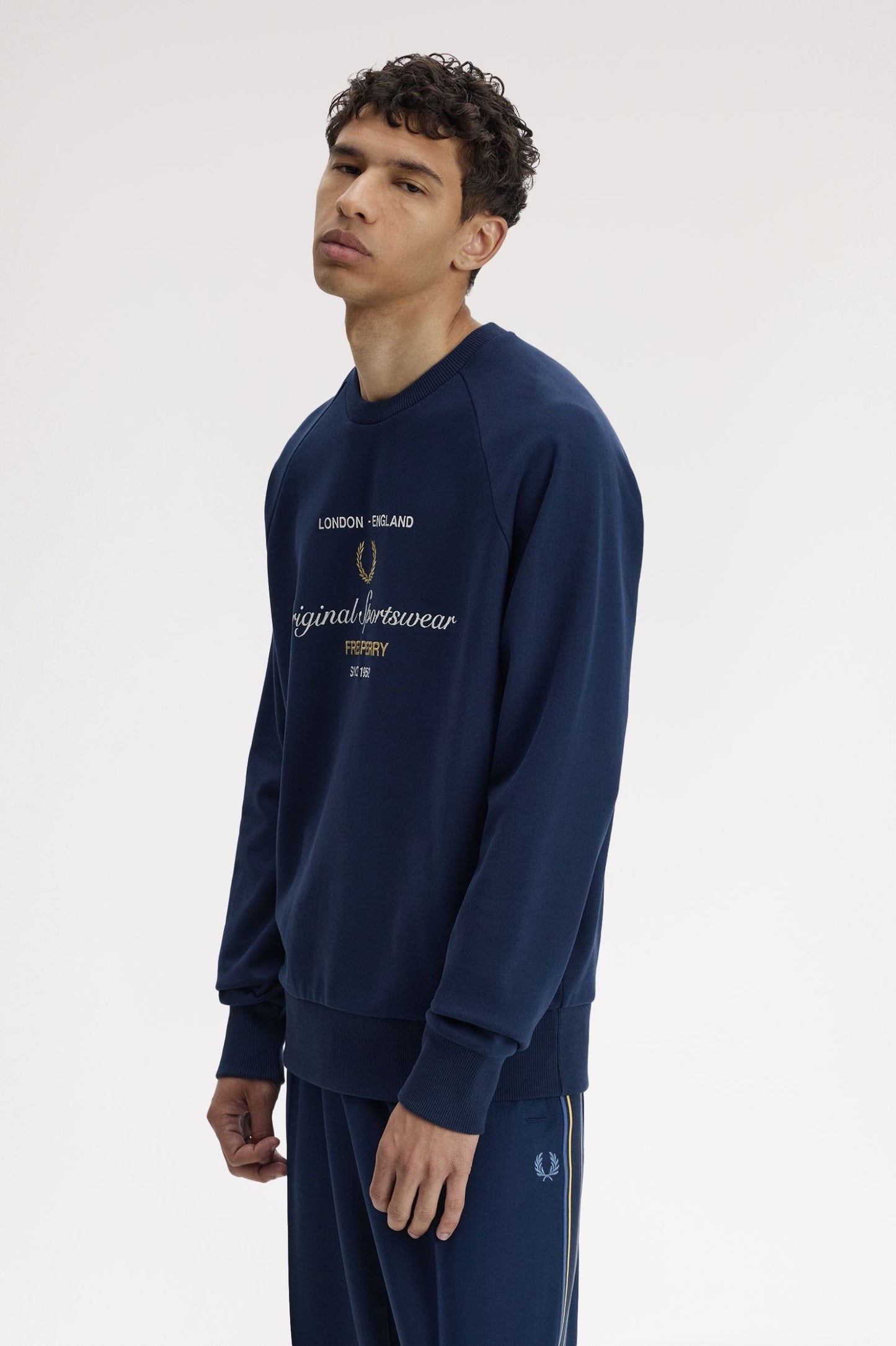 Fred Perry Original Sportswear Sweatshirt Tennis Blue