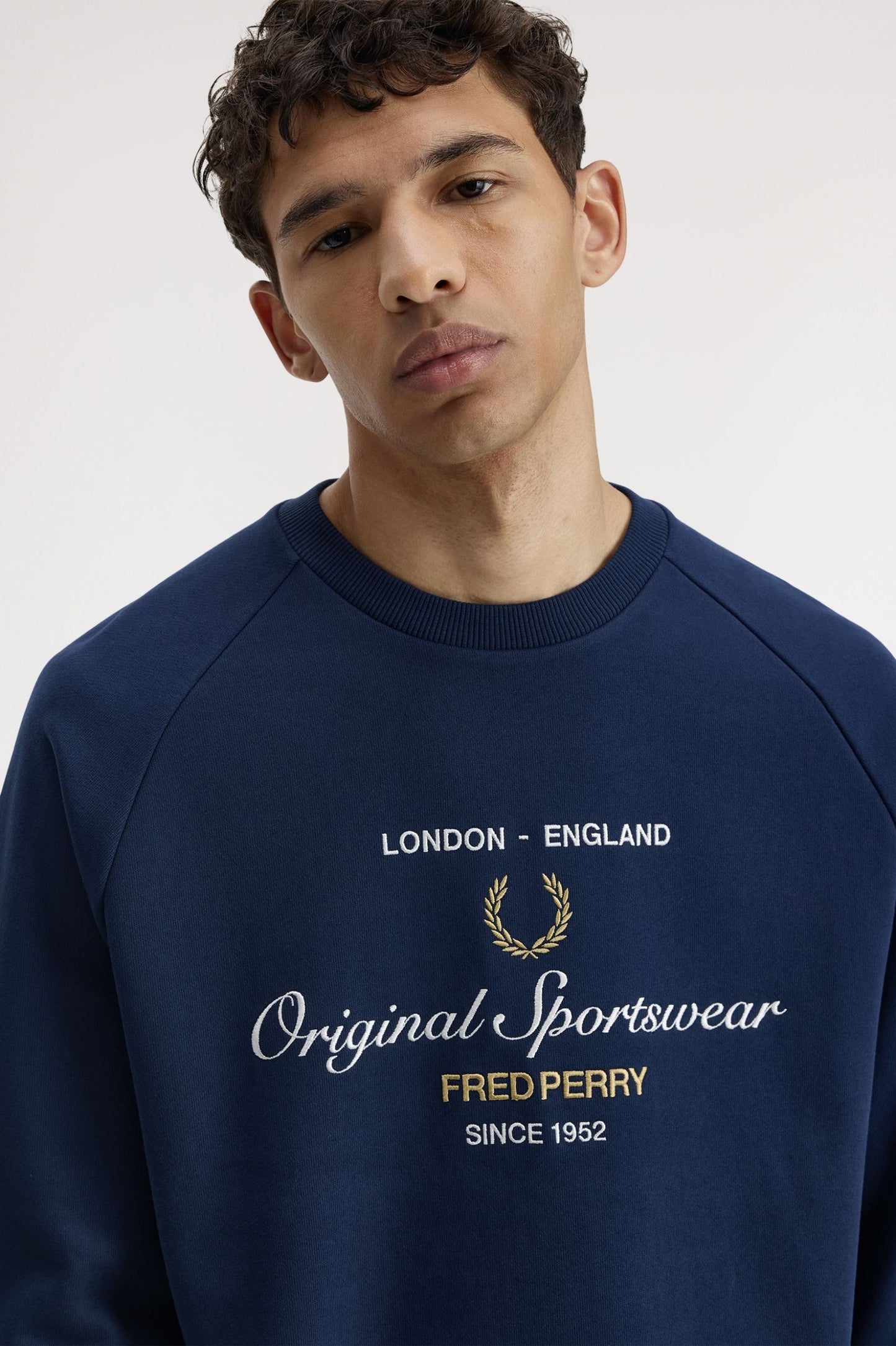 Fred Perry Original Sportswear Sweatshirt Tennis Blue