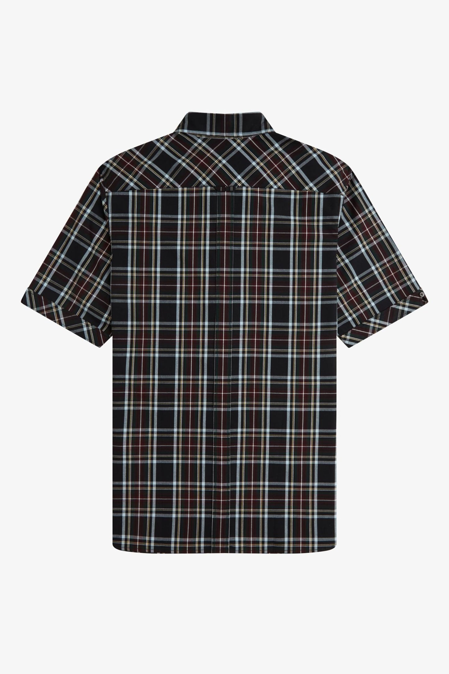 Fred Perry Classic Tartan Short Sleeve Shirt Black