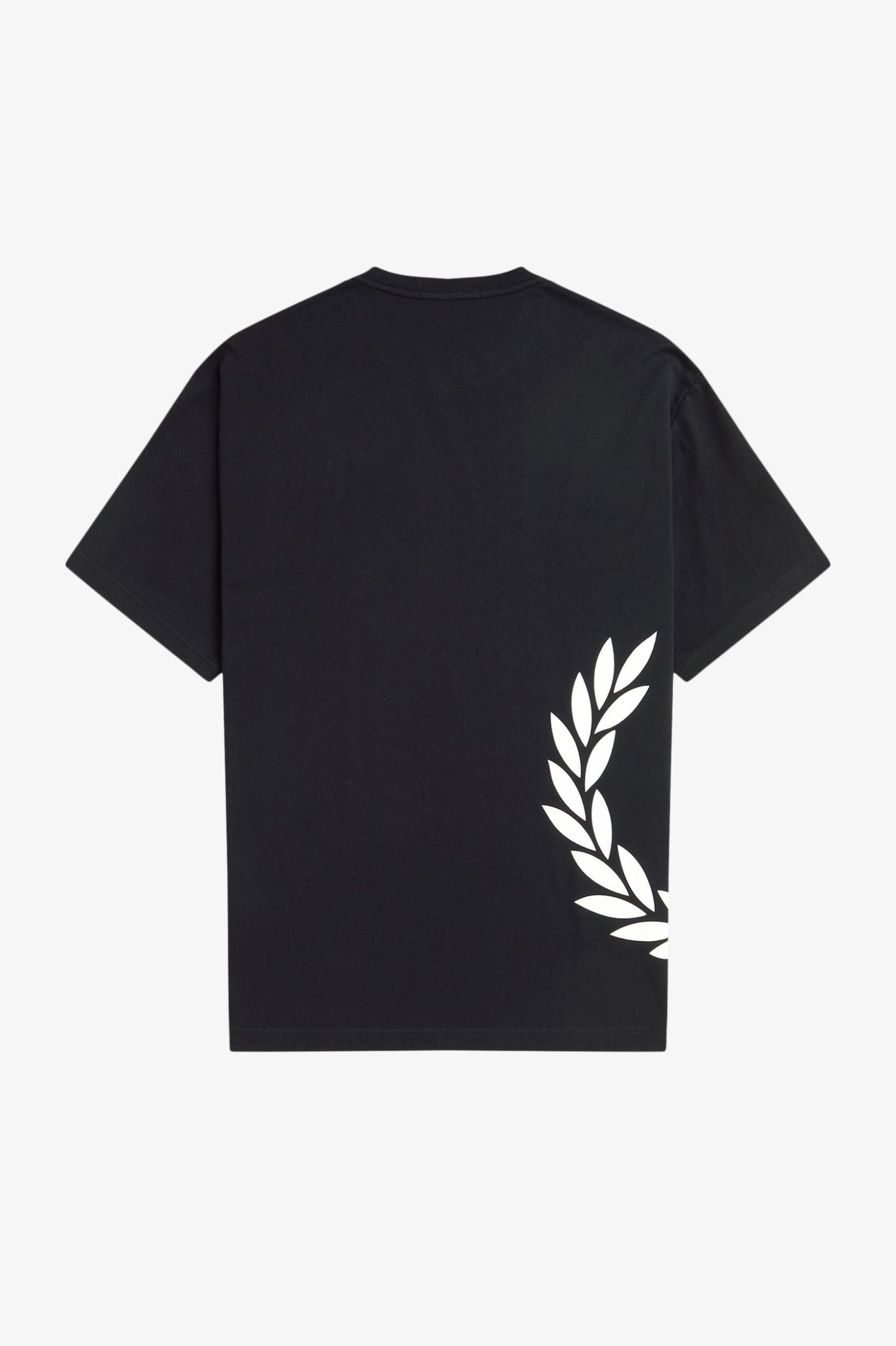 Fred Perry Textured Laurel Wreath T-Shirt Black