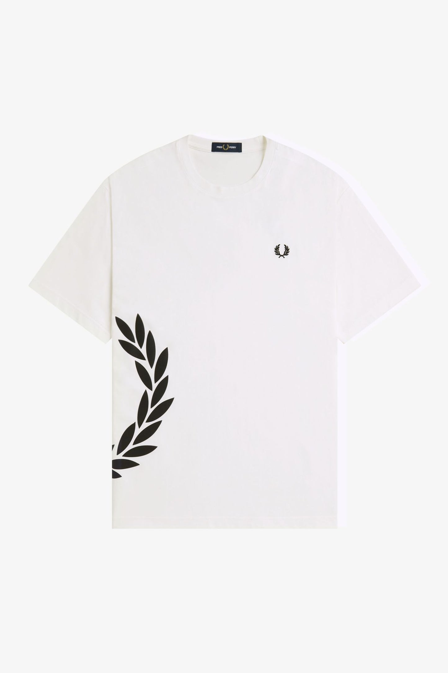 Fred Perry Textured Laurel Wreath T-Shirt White