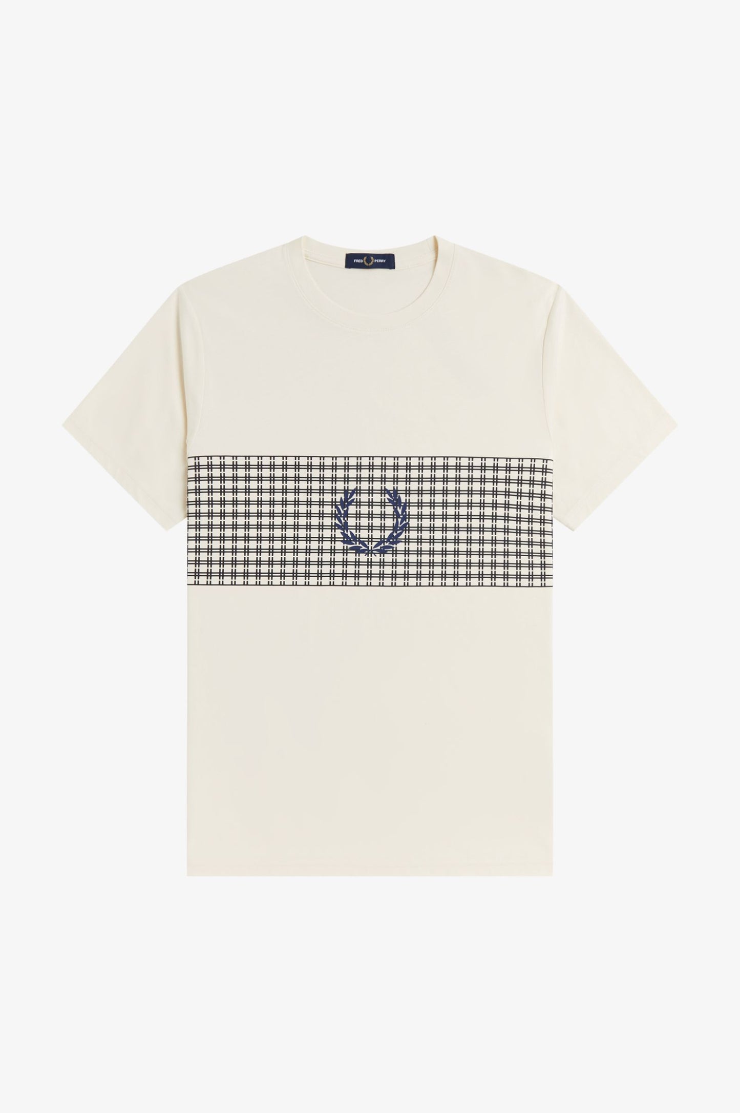 Fred Perry Tennis Net Graphic T-Shirt French Ecru