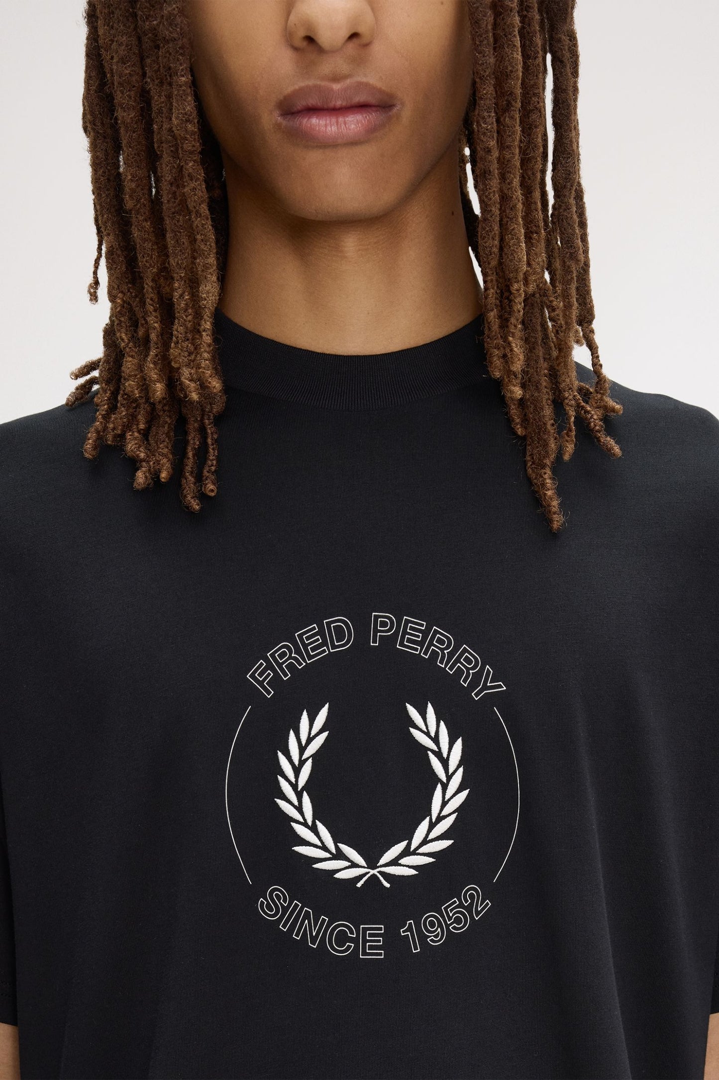 Fred Perry Circle Graphic T-Shirt Black