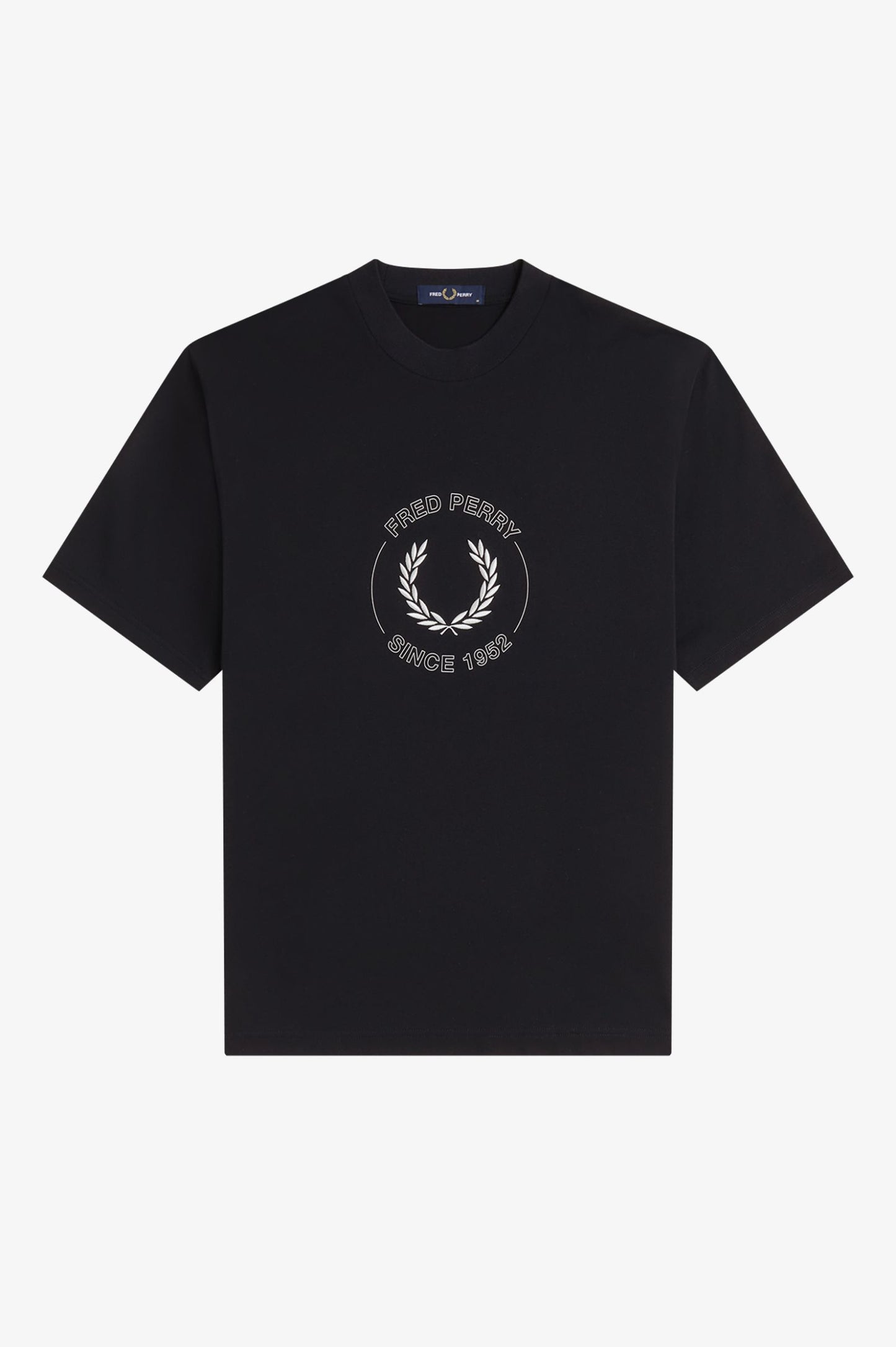 Fred Perry Circle Graphic T-Shirt Black