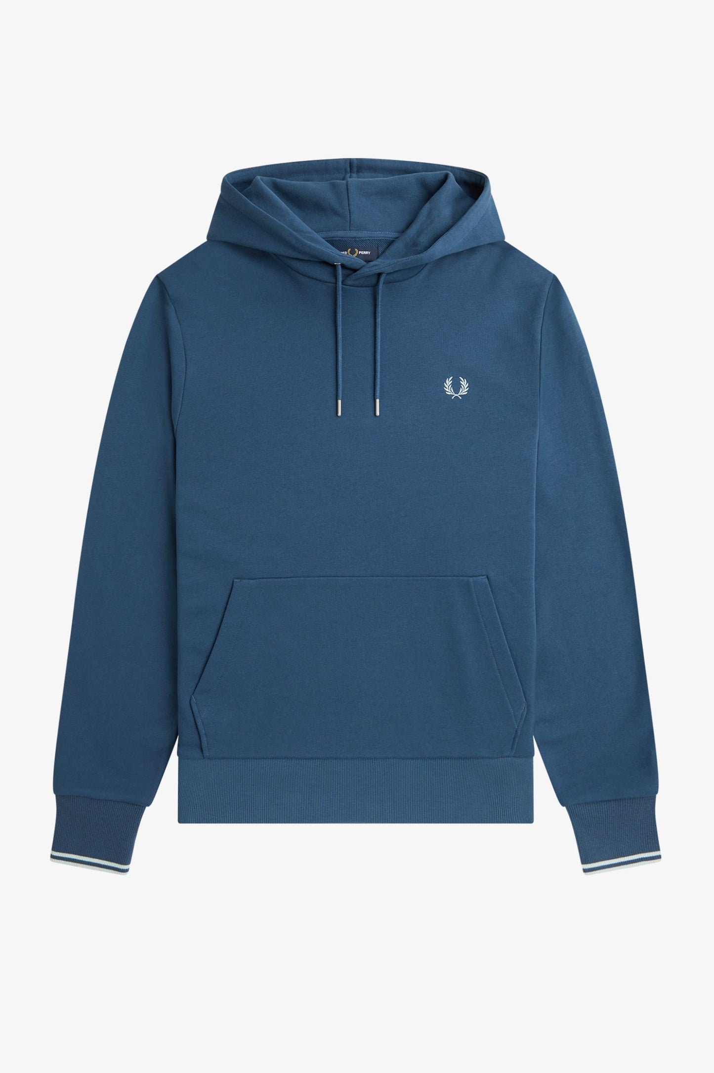 Fred PerryTipped Hooded Sweatshirt Midnight BLue / Light Ice