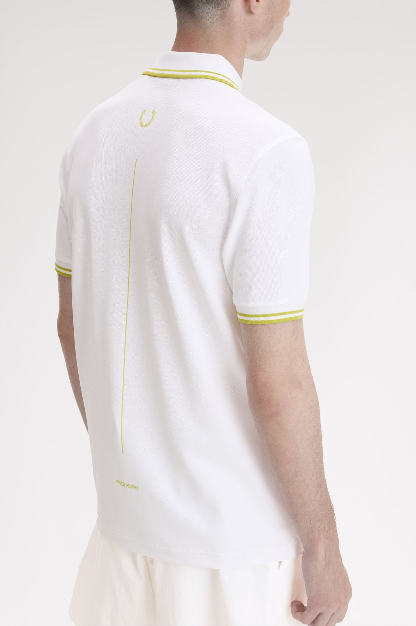 Fred Perry Tennis Fred Perry Shirt White / Citron / Citron