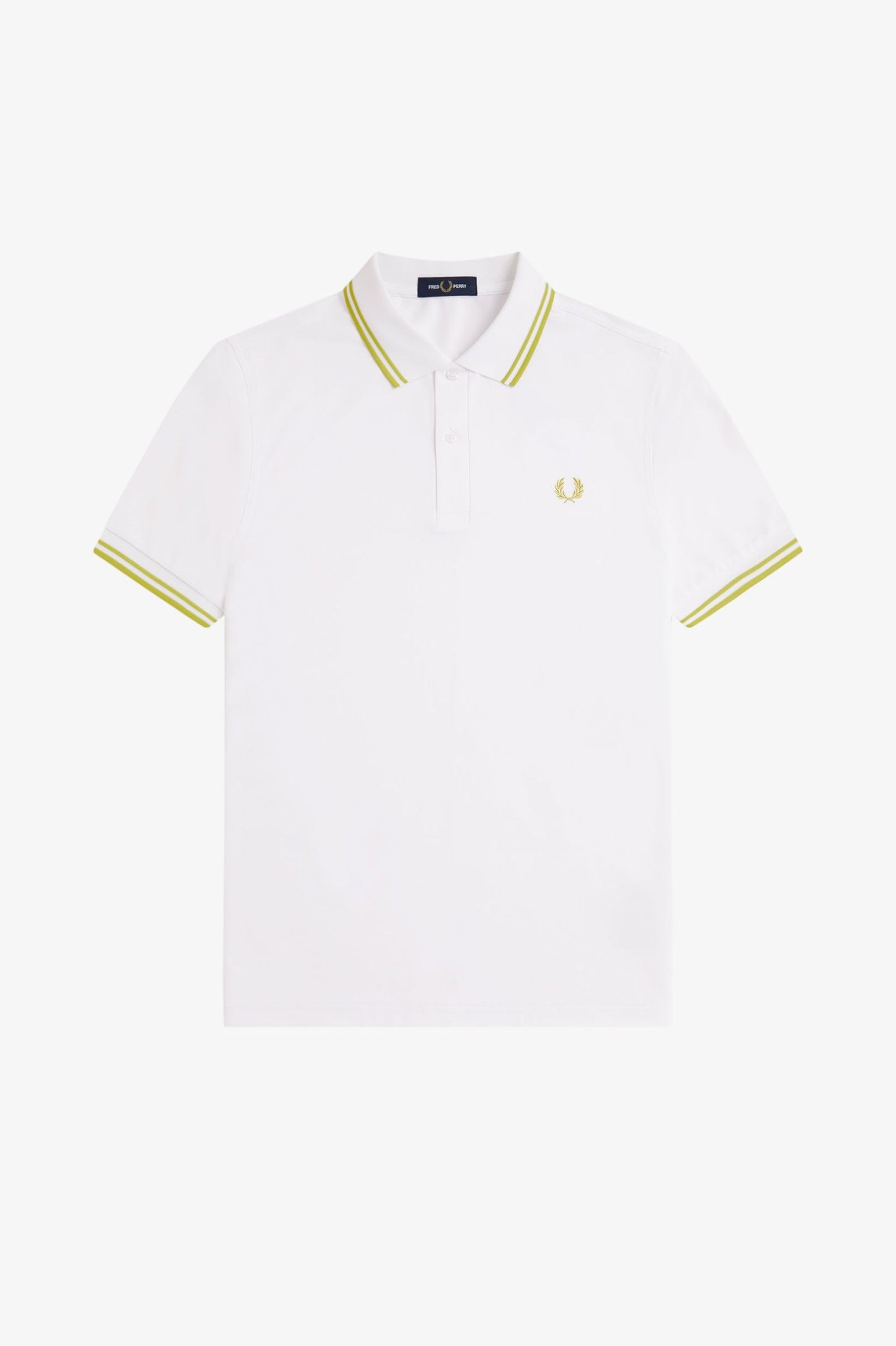 Fred Perry Tennis Fred Perry Shirt White / Citron / Citron