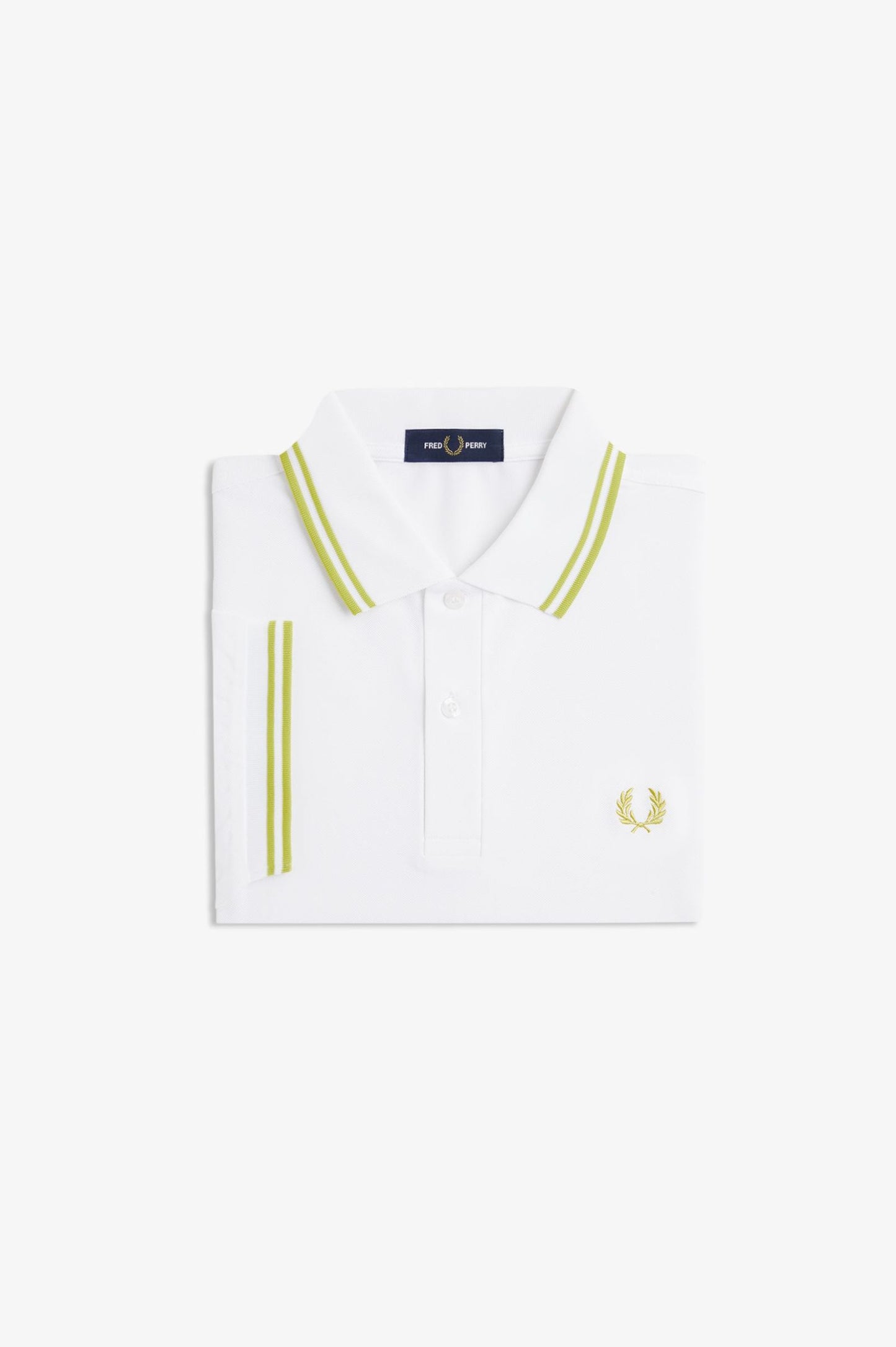 Fred Perry Tennis Fred Perry Shirt White / Citron / Citron
