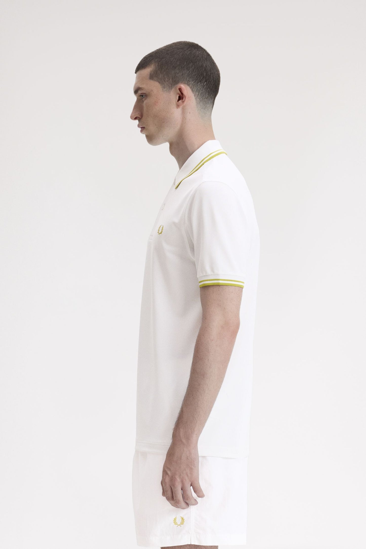 Fred Perry Tennis Fred Perry Shirt White / Citron / Citron