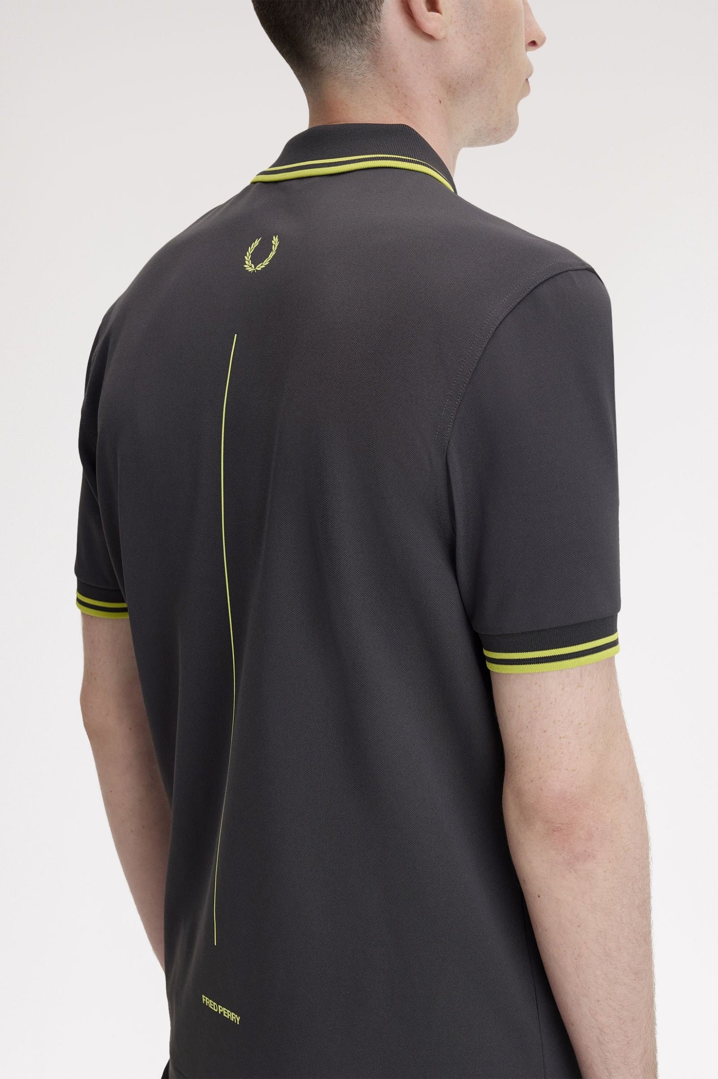 Fred Perry Tennis Fred Perry Shirt Anchor Grey / Citron / Citron
