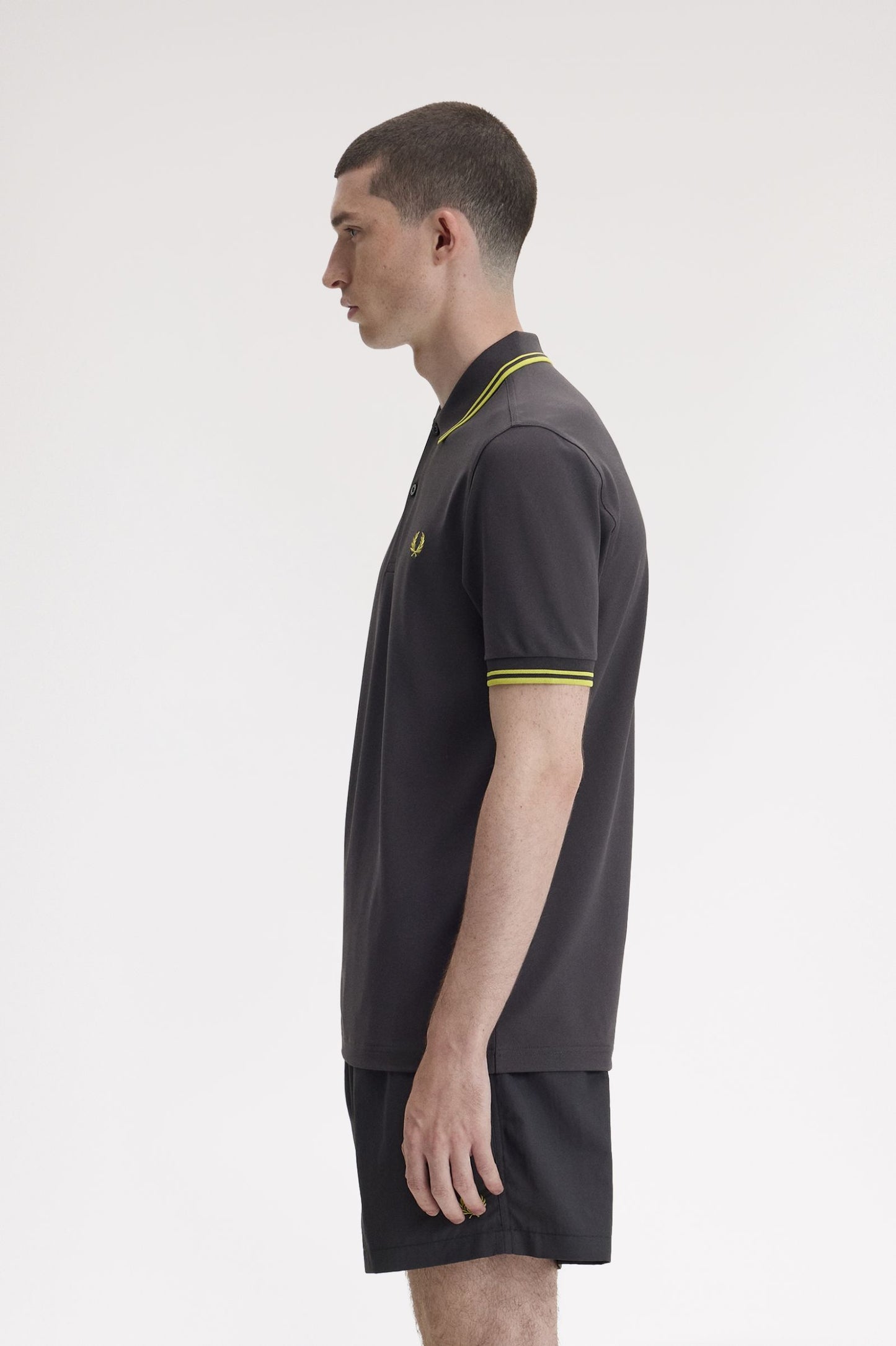 Fred Perry Tennis Fred Perry Shirt Anchor Grey / Citron / Citron