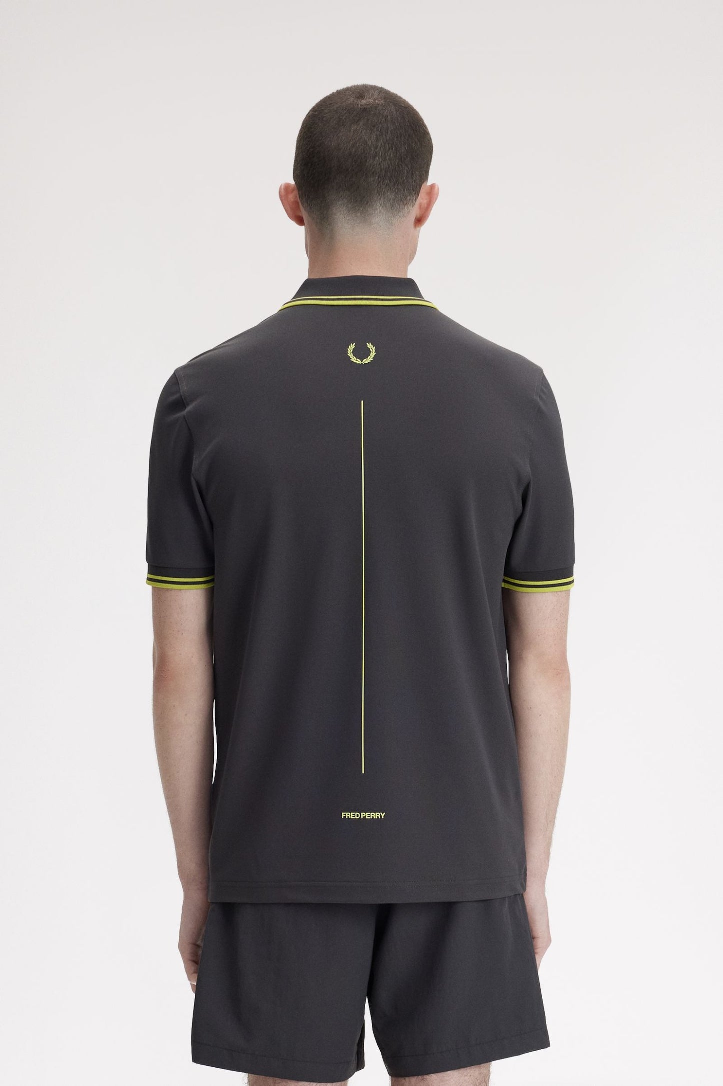 Fred Perry Tennis Fred Perry Shirt Anchor Grey / Citron / Citron