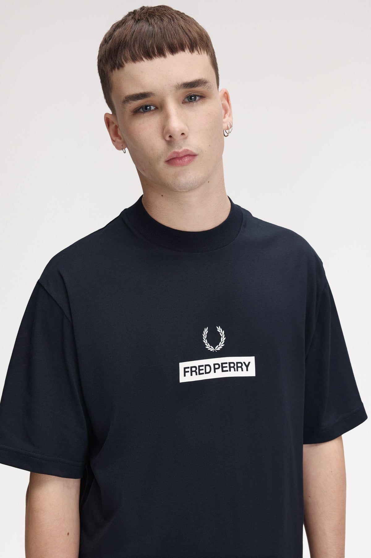 Fred Perry Graphic T-Shirt Navy