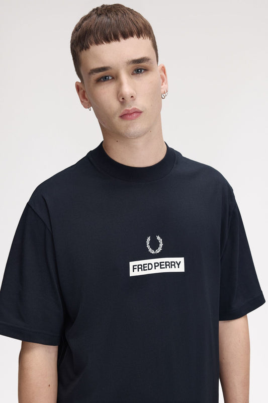 Fred Perry Graphic T-Shirt Navy