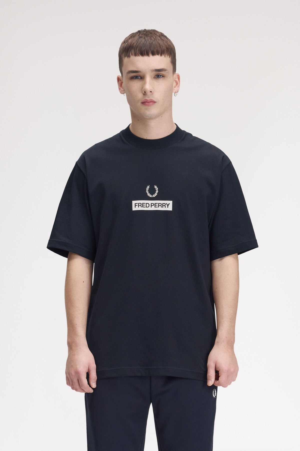 Fred Perry Graphic T-Shirt Navy