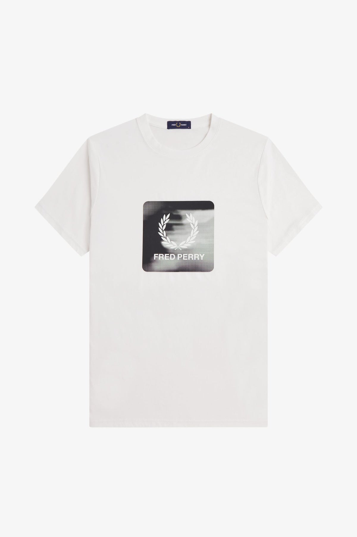 Fred Perry Laurel Wreath Digital T-Shirt Snow White